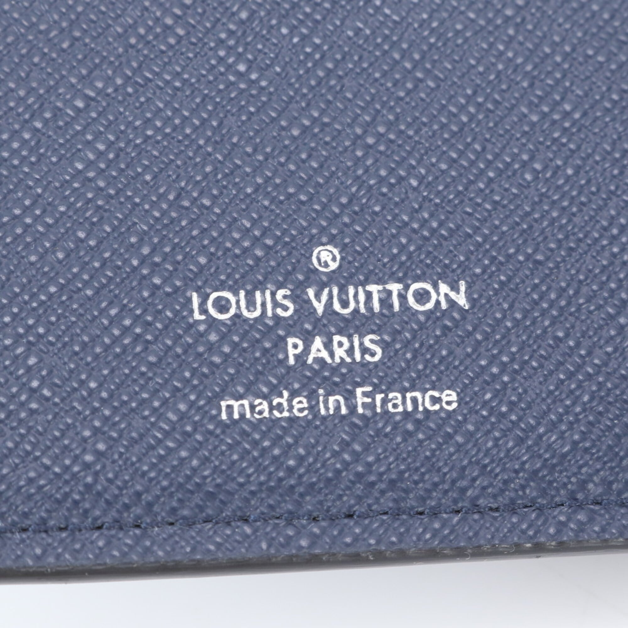 Louis Vuitton Blue Coated Canvas Leather Wallet (Bi-Fold) (Pre-Owned)
