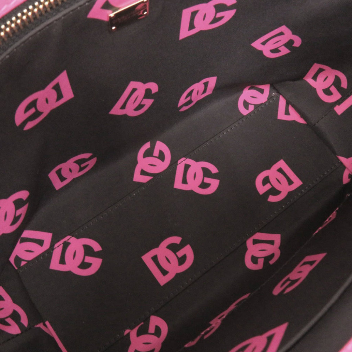 Dolce & Gabbana Pink Leather Handbag Shopping Bag Tote Bag (Pre-Owned)