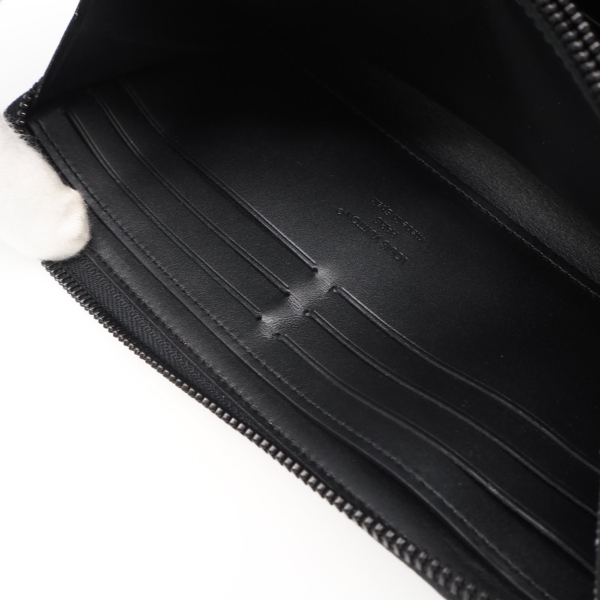 Louis Vuitton Monogram Black Coated Canvas Long Wallet (Bi-Fold) (Pre-Owned)