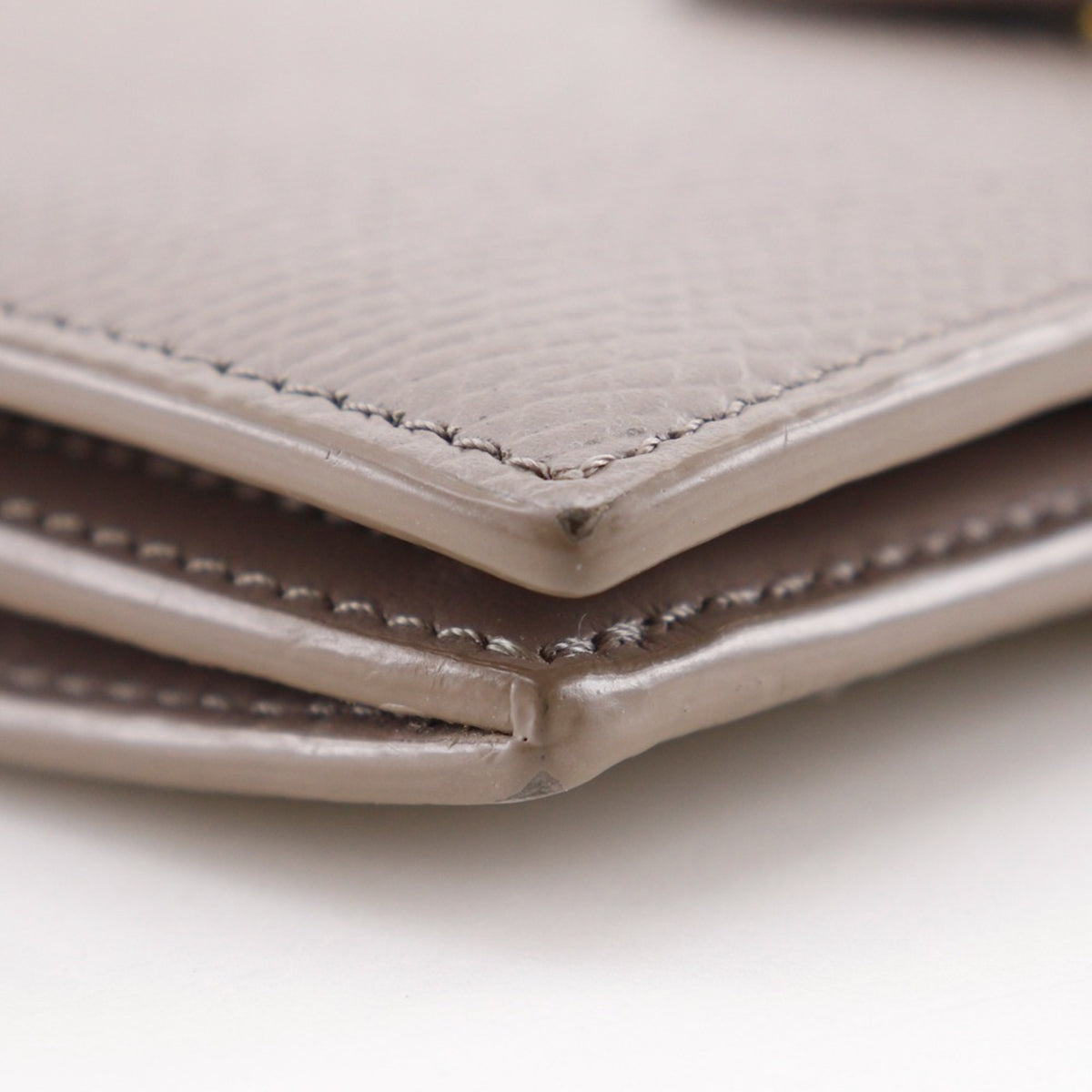 Celine Grayish Leather Wallet (Bi-Fold) (Pre-Owned)