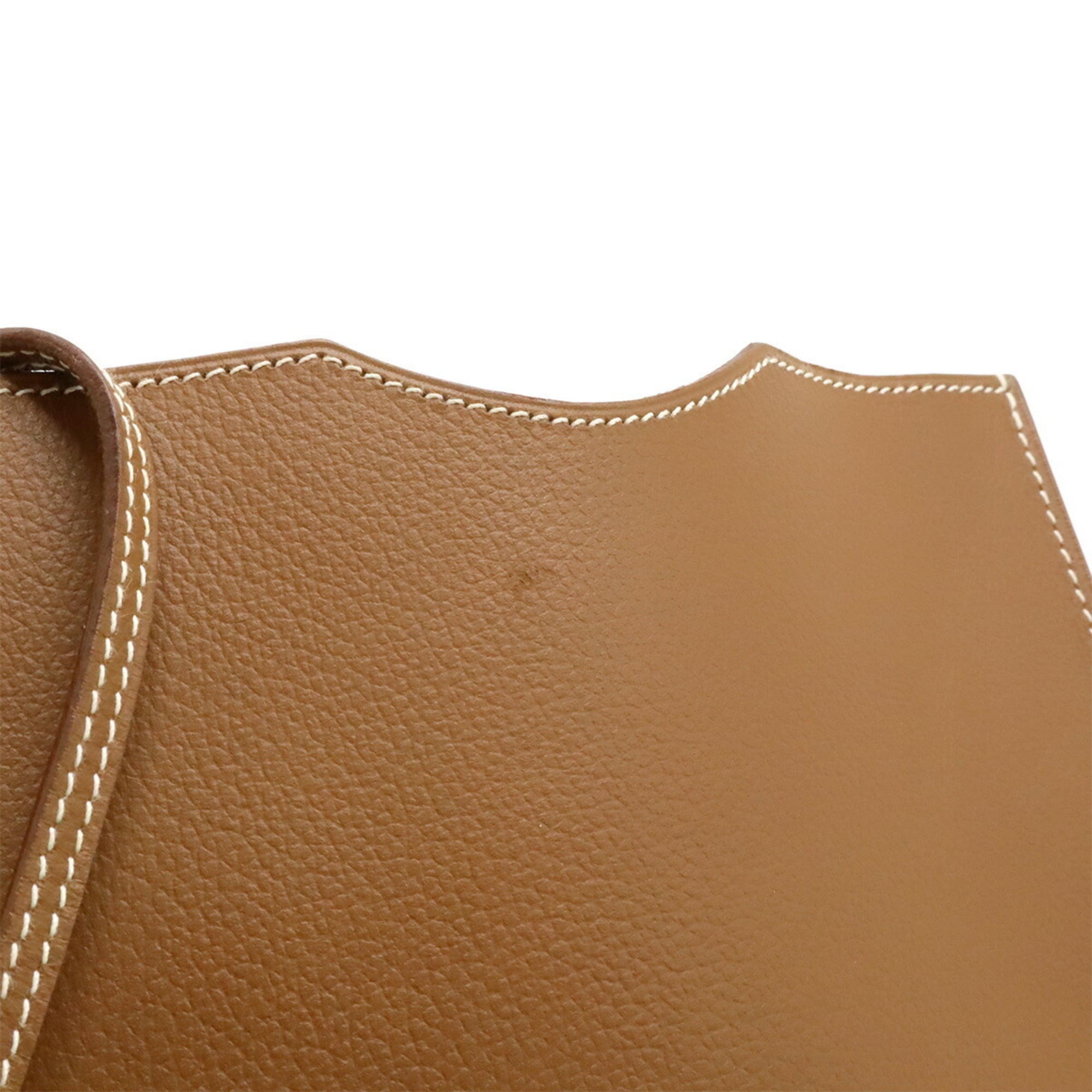 Hermes Onimaitou Brown Leather Pochette Shoulder Bag (Pre-Owned)