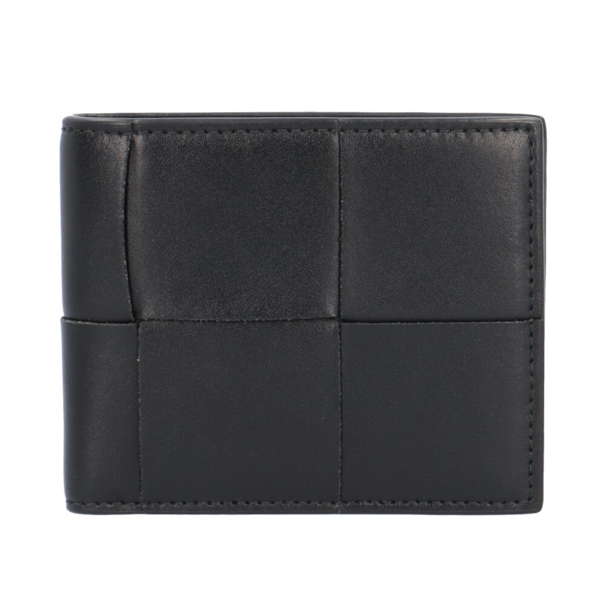 Bottega Veneta Black Leather Wallet (Bi-Fold) (Pre-Owned)
