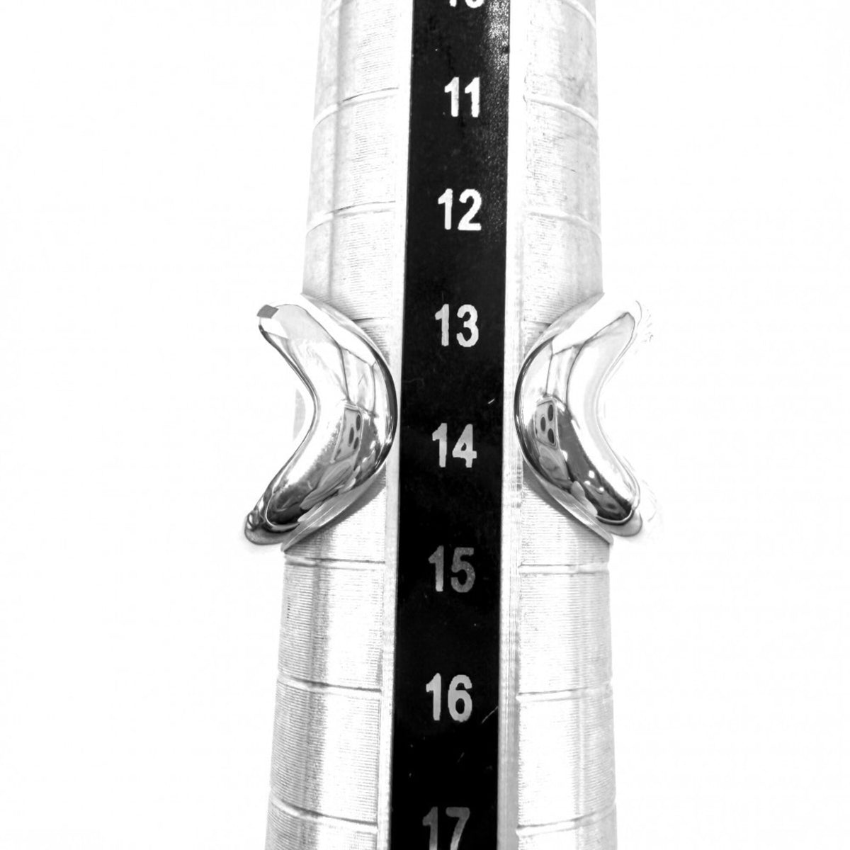Hermes Silver Silver 925 Band Ring (Pre-Owned)