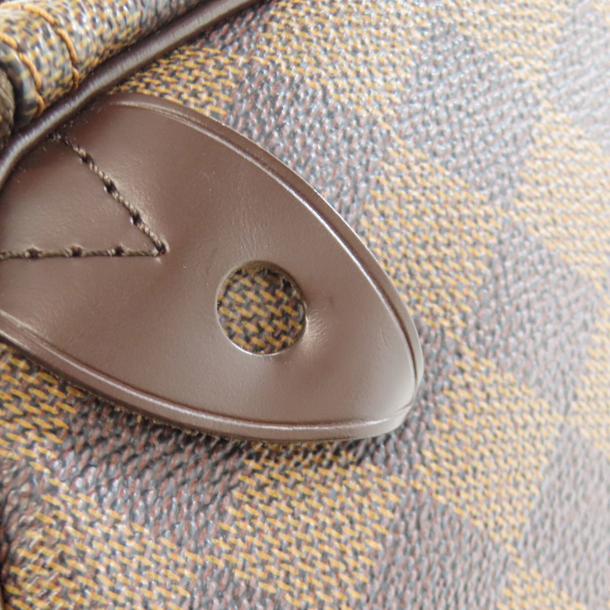 Louis Vuitton Brown Damier Canvas Ebene Damier Canvas Boston Bag (Pre-Owned)