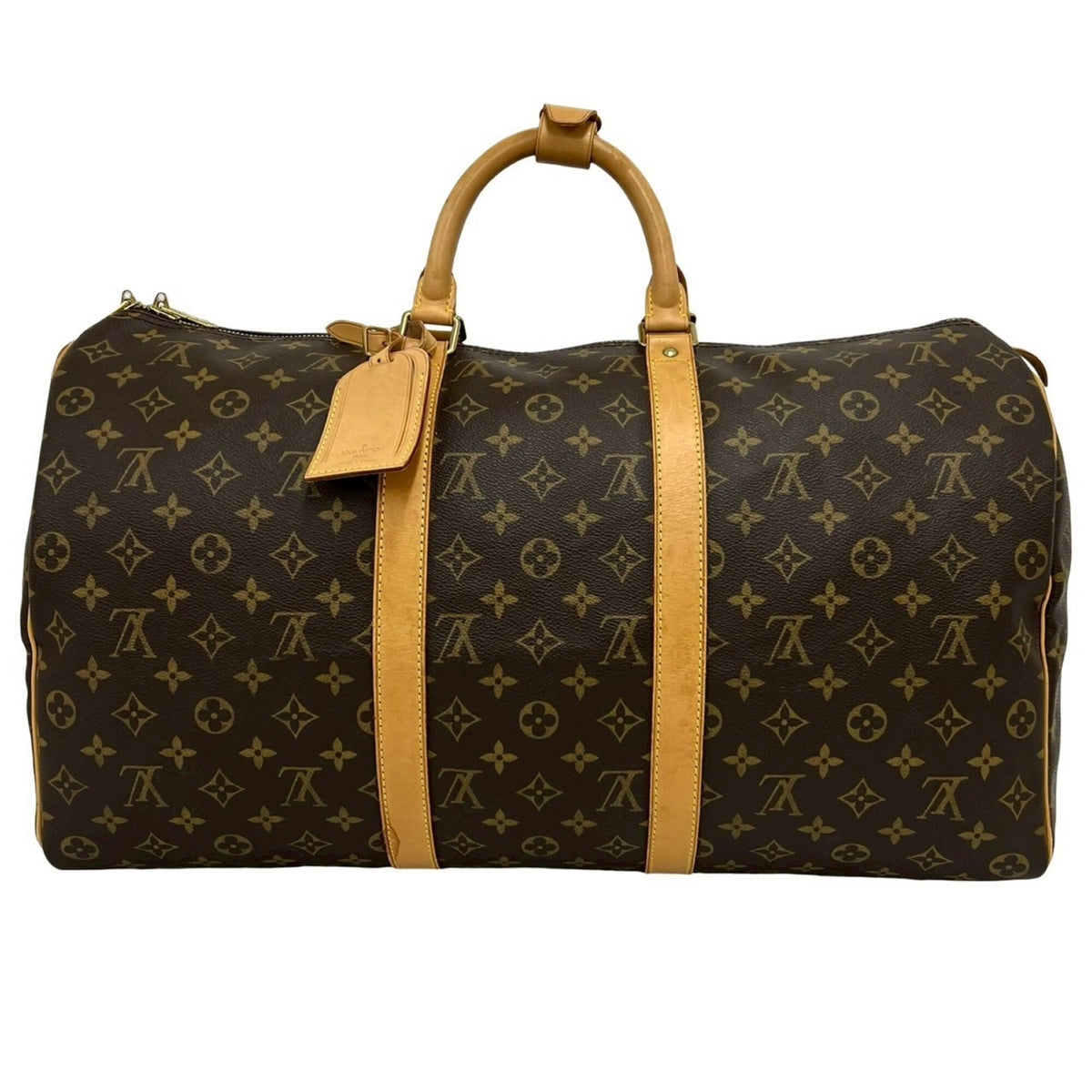Louis Vuitton Brown Leather Pvc Boston Bag (Pre-Owned)