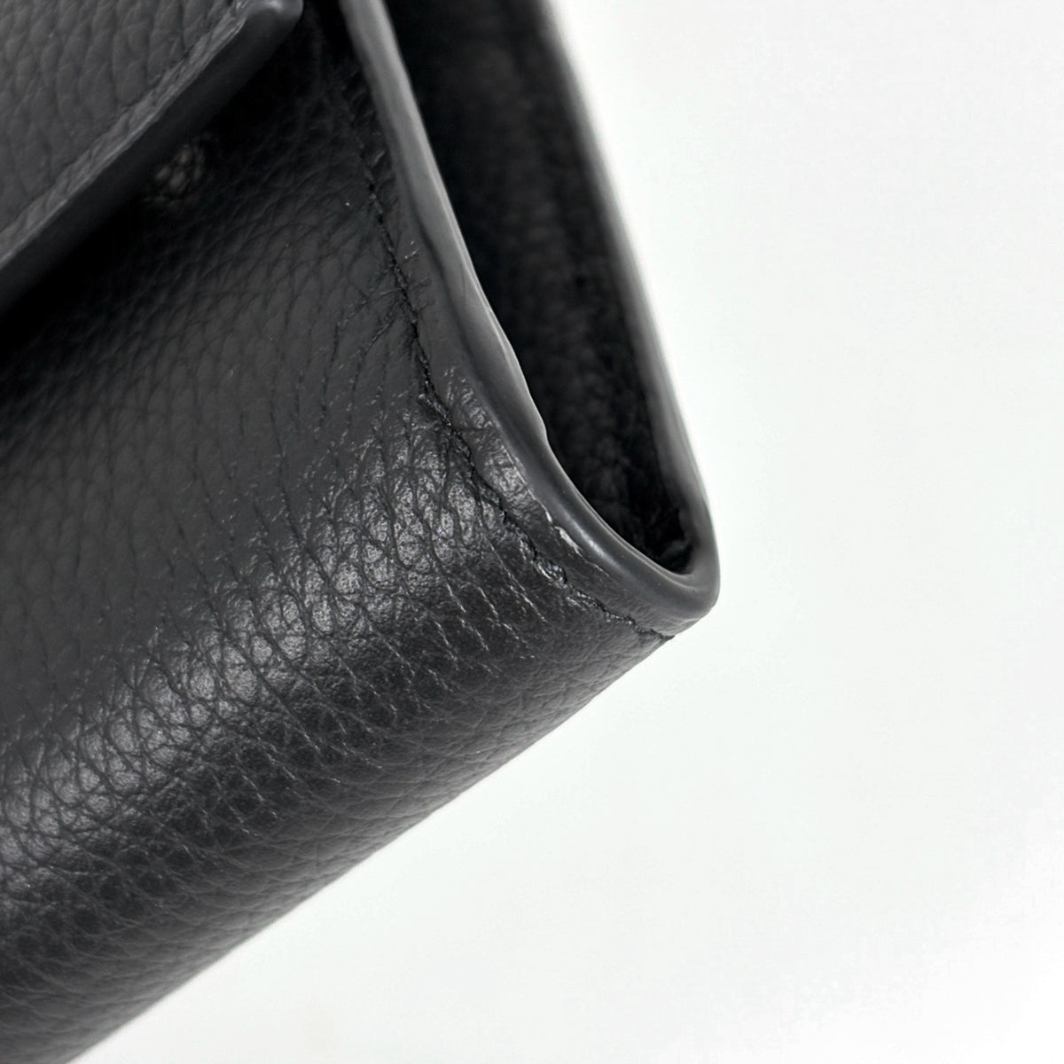 Christian Dior Gray Leather Long Wallet (Bi-Fold) (Pre-Owned)