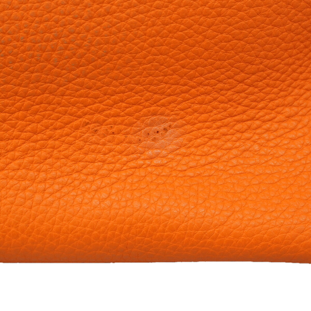 Hermes Orange Togo Leather Handbag (Pre-Owned)