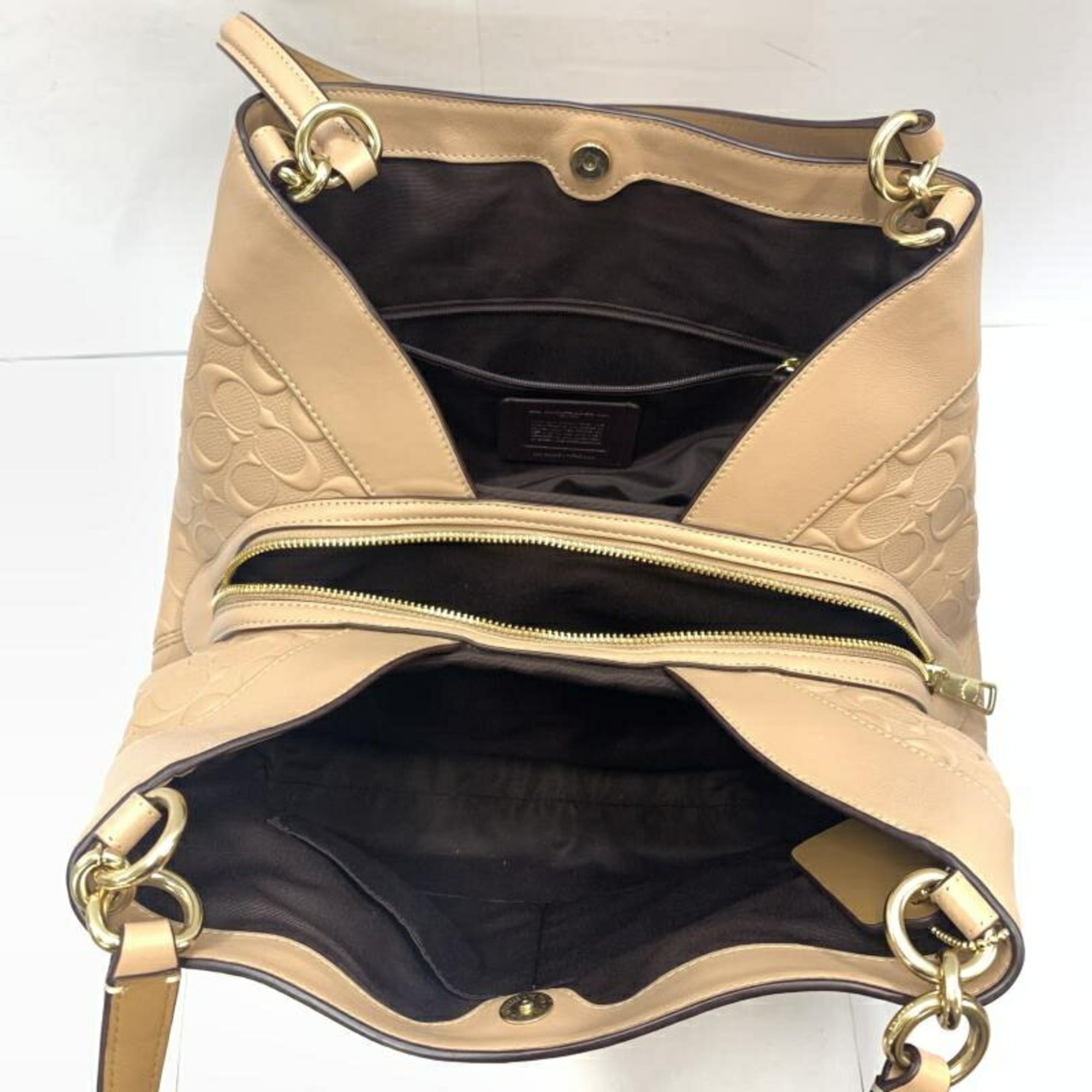 Coach Signature Signature Line Tote Bag (Pre-Owned)