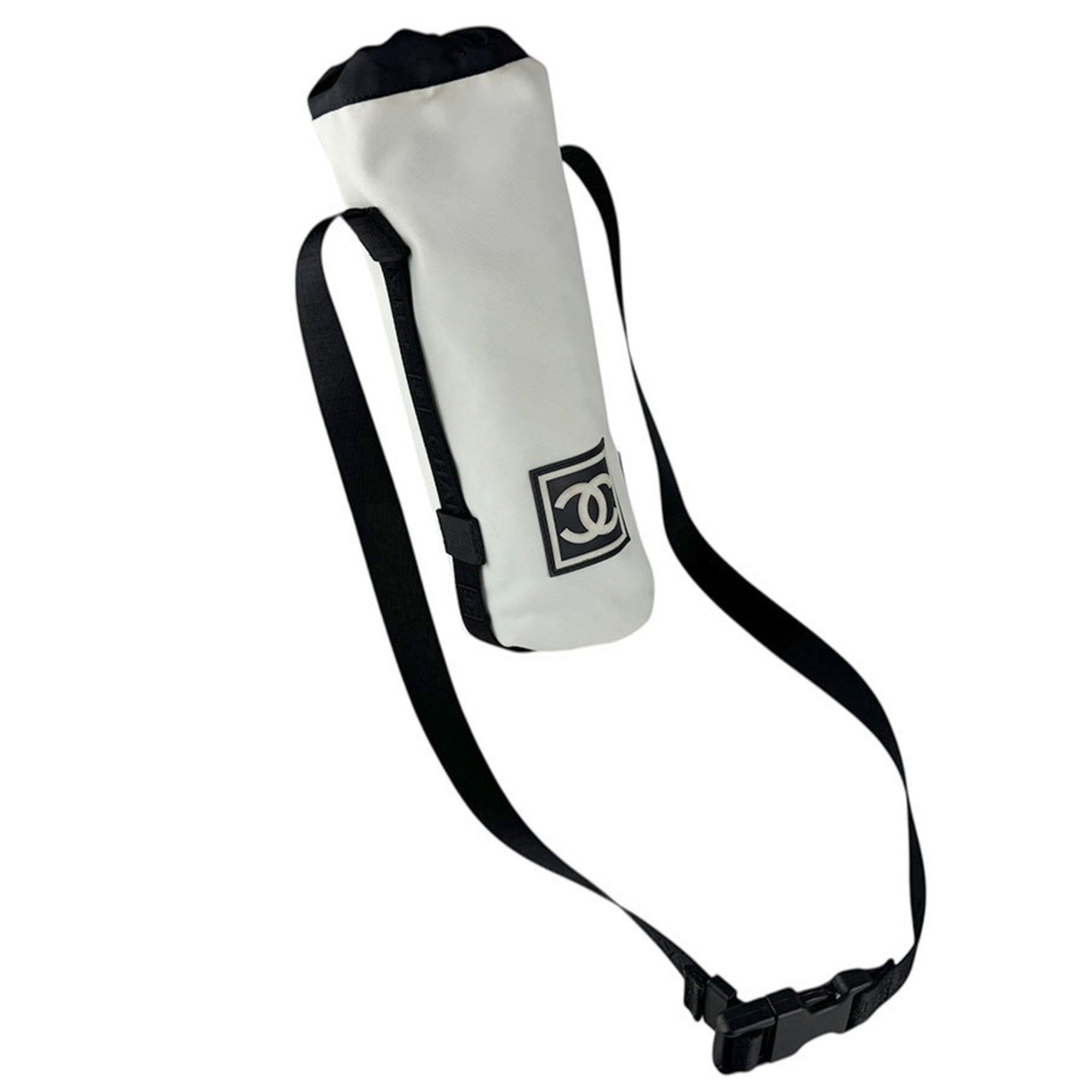 Chanel Black White Nylon Pouch (Pre-Owned)