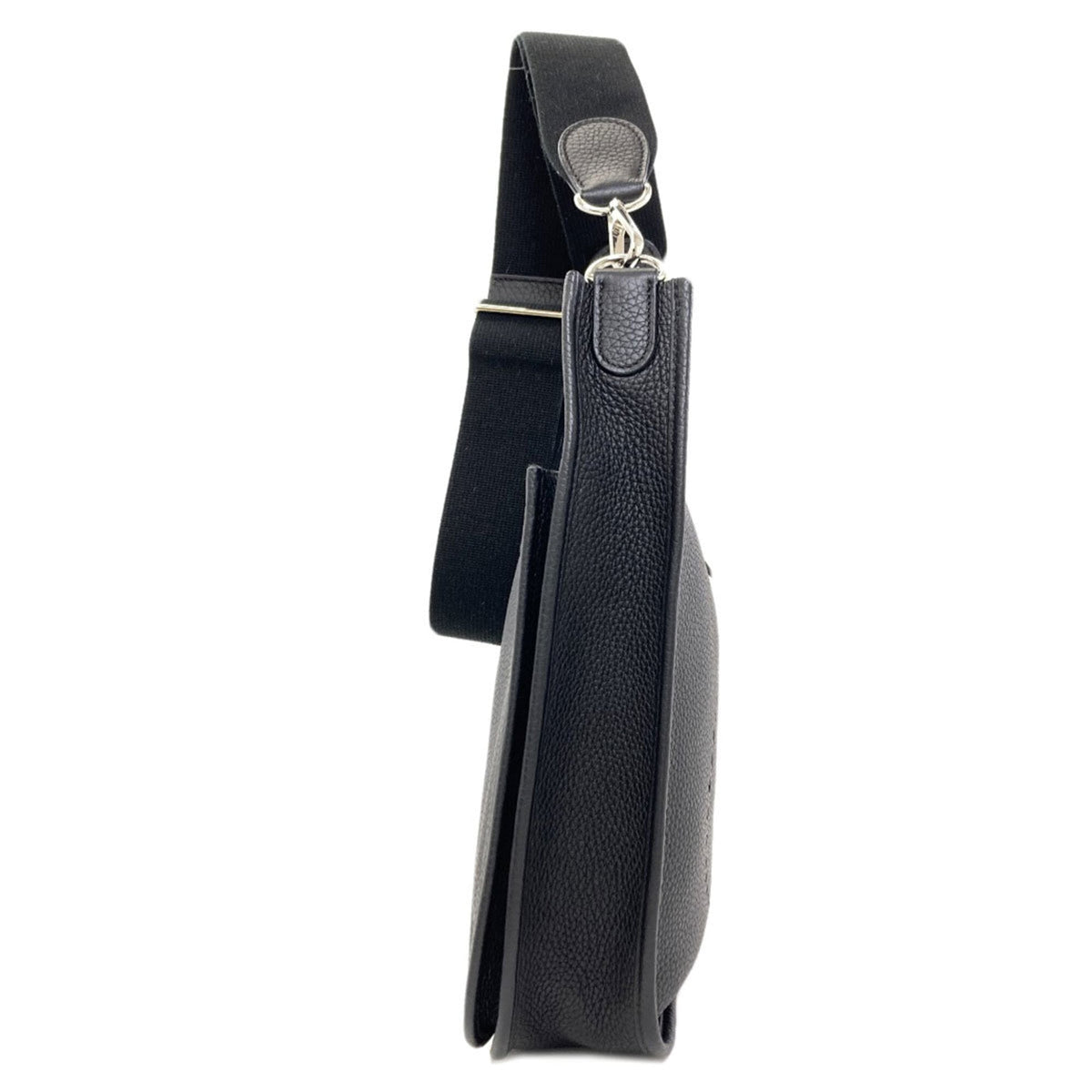 Hermes Black Taurillon Clemence Leather Shoulder Bag