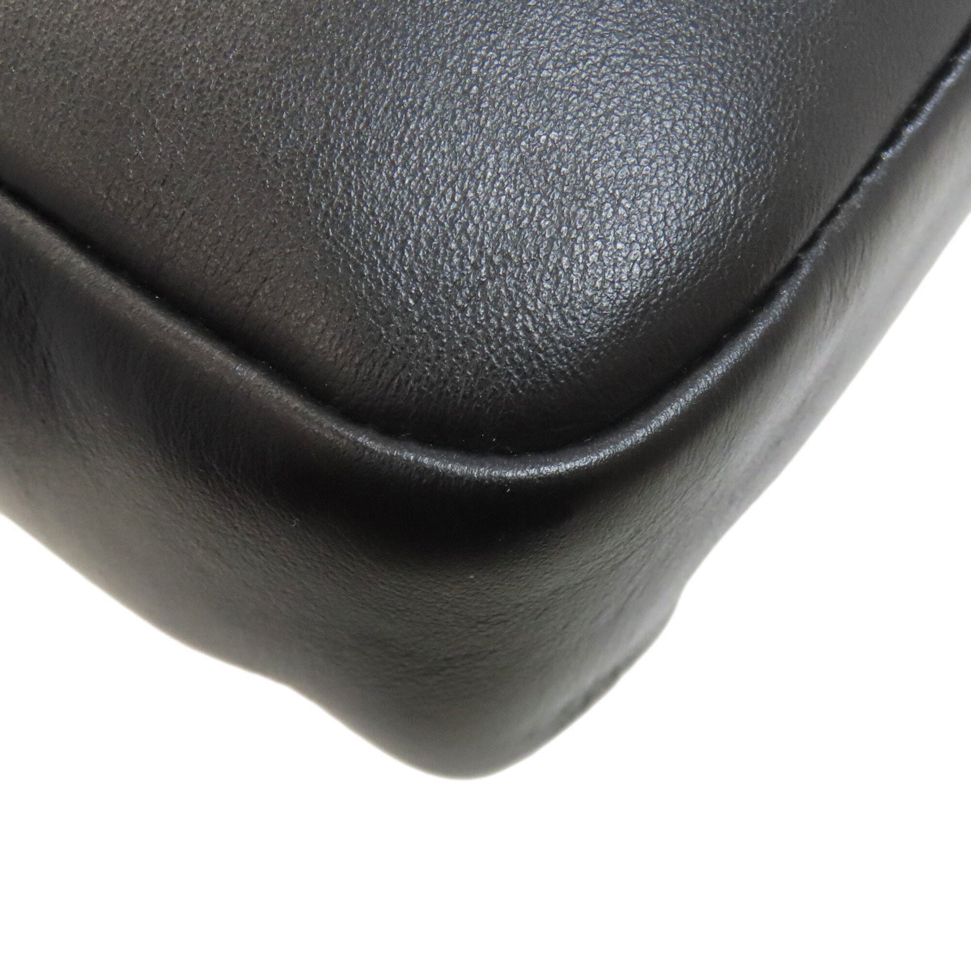 Bally Black Leather Shoulder Bag (Pre-Owned)