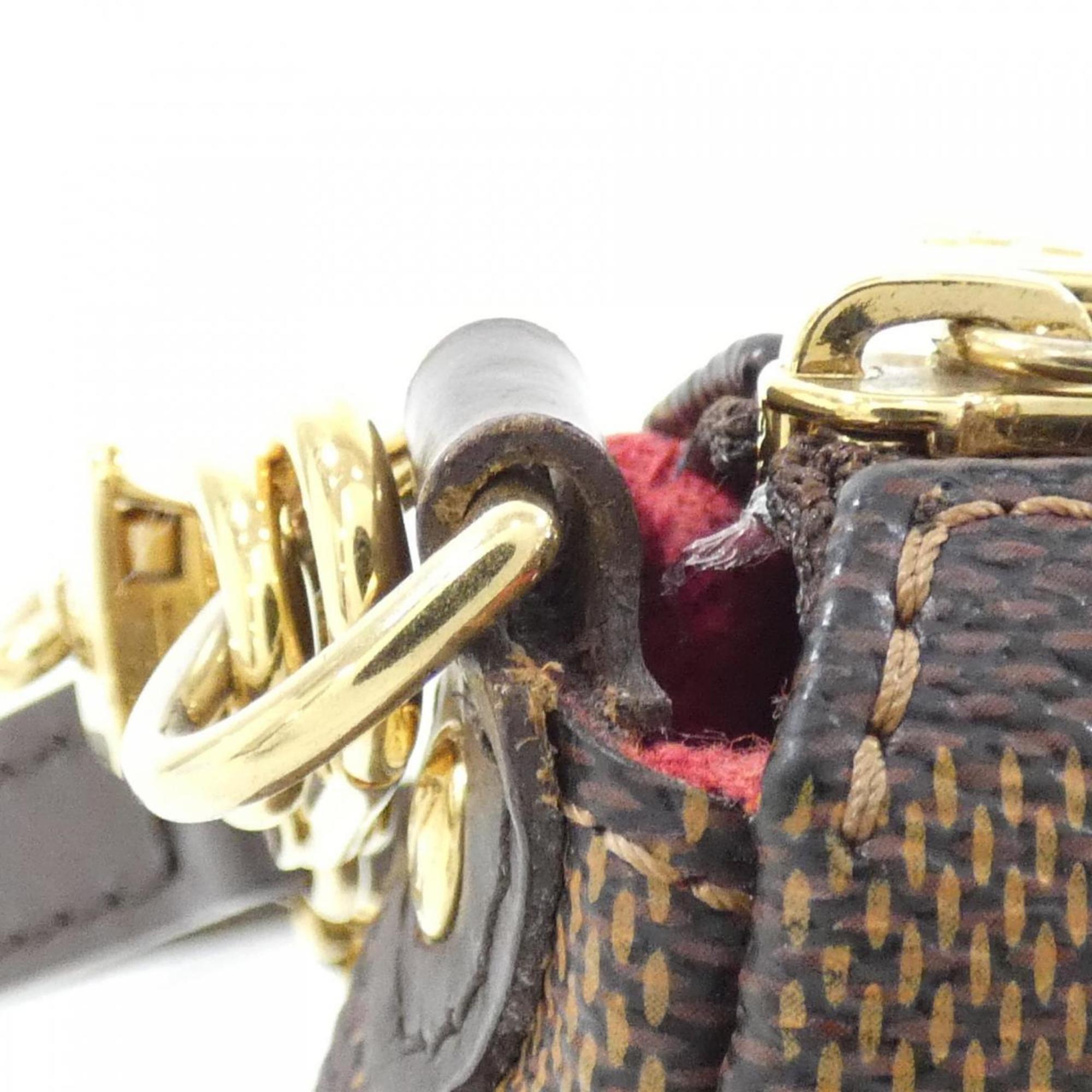 Louis Vuitton Brown Coated Canvas Shoulder Bag (Pre-Owned)