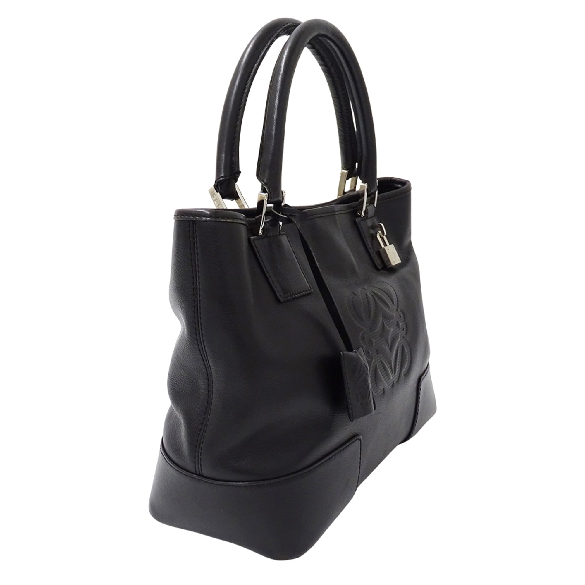 Loewe Black Leather Handbag (Pre-Owned)