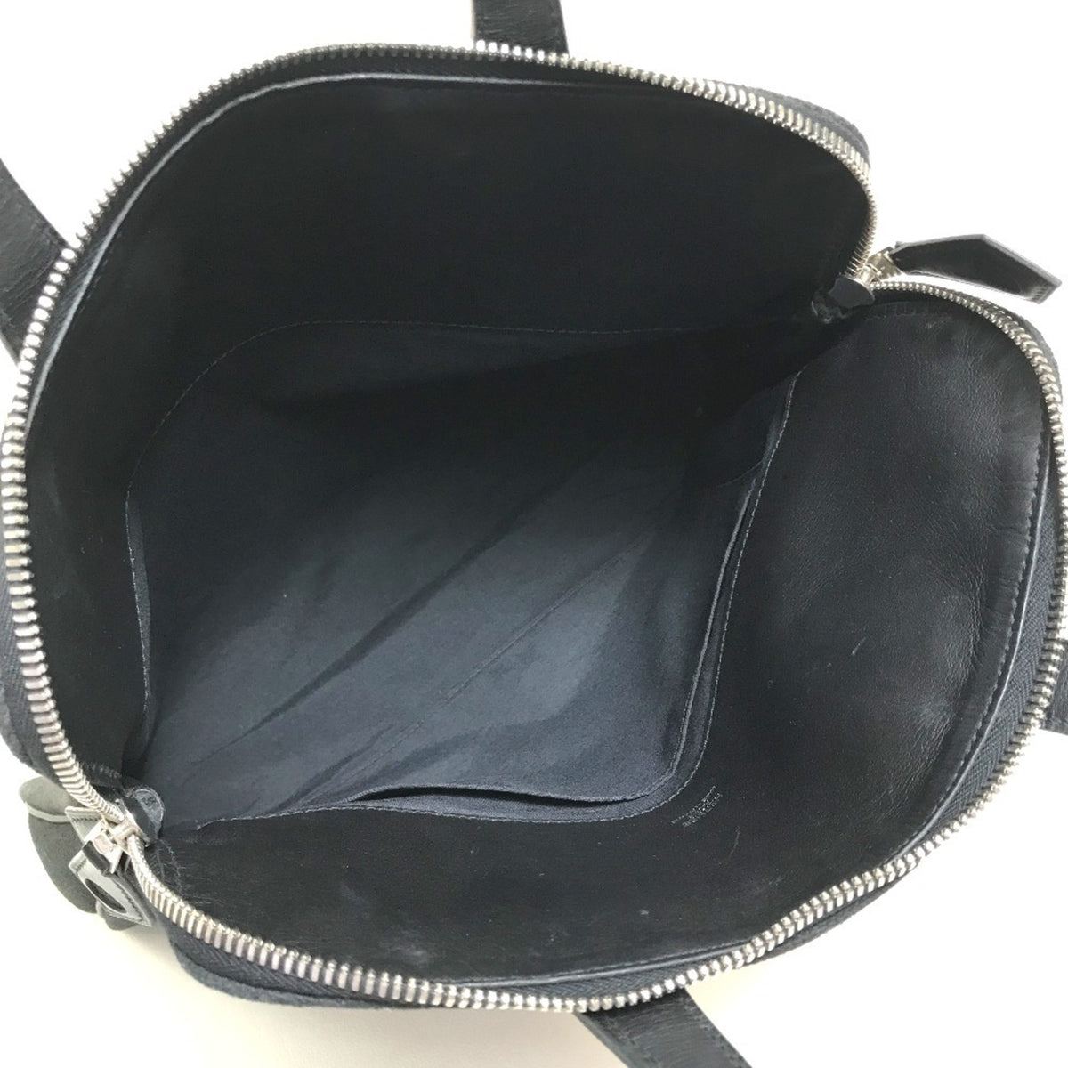 Hermes Black Toile H Handbag Tote Bag (Pre-Owned)