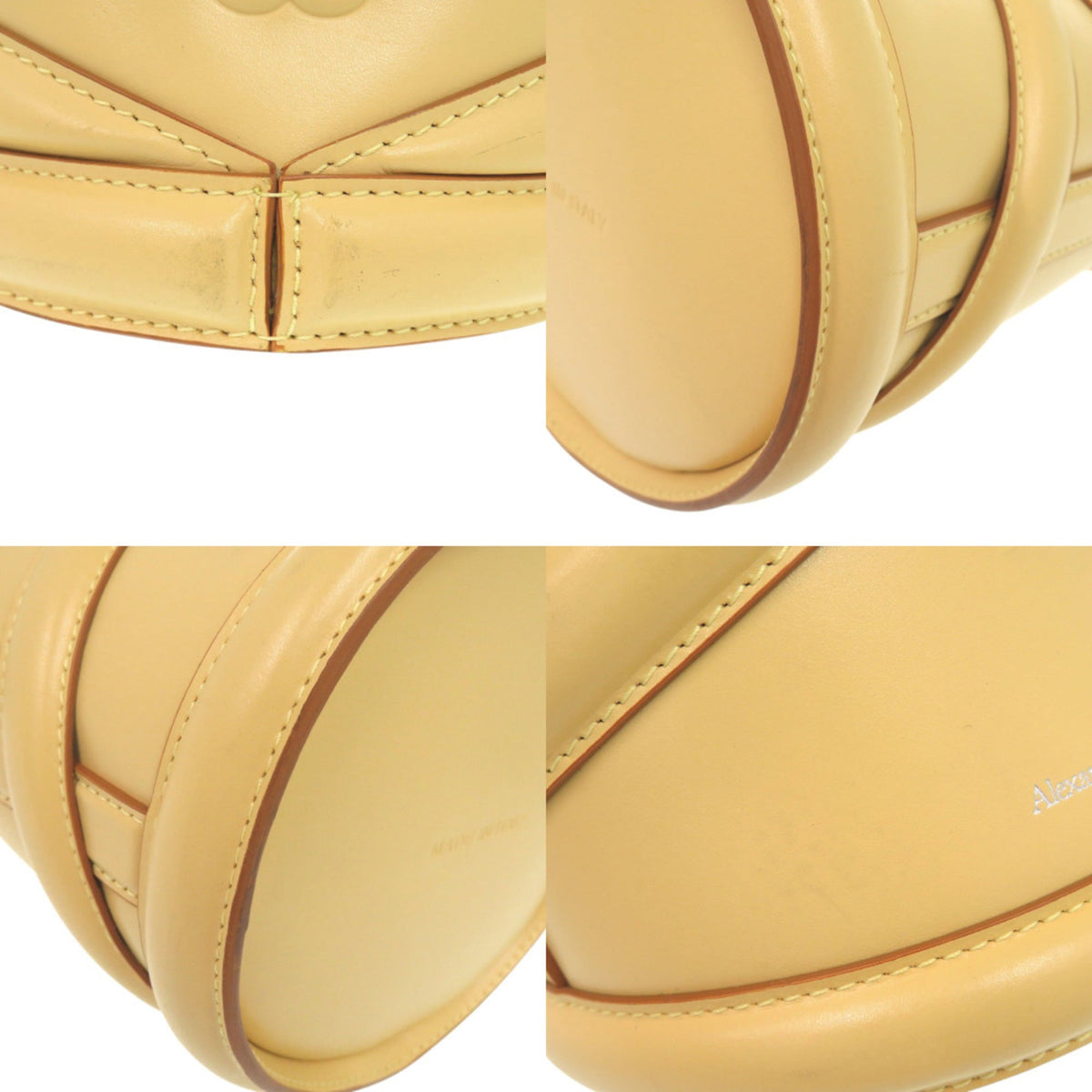 Alexander Mcqueen Yellow Leather Shoulder Bag (Pre-Owned)
