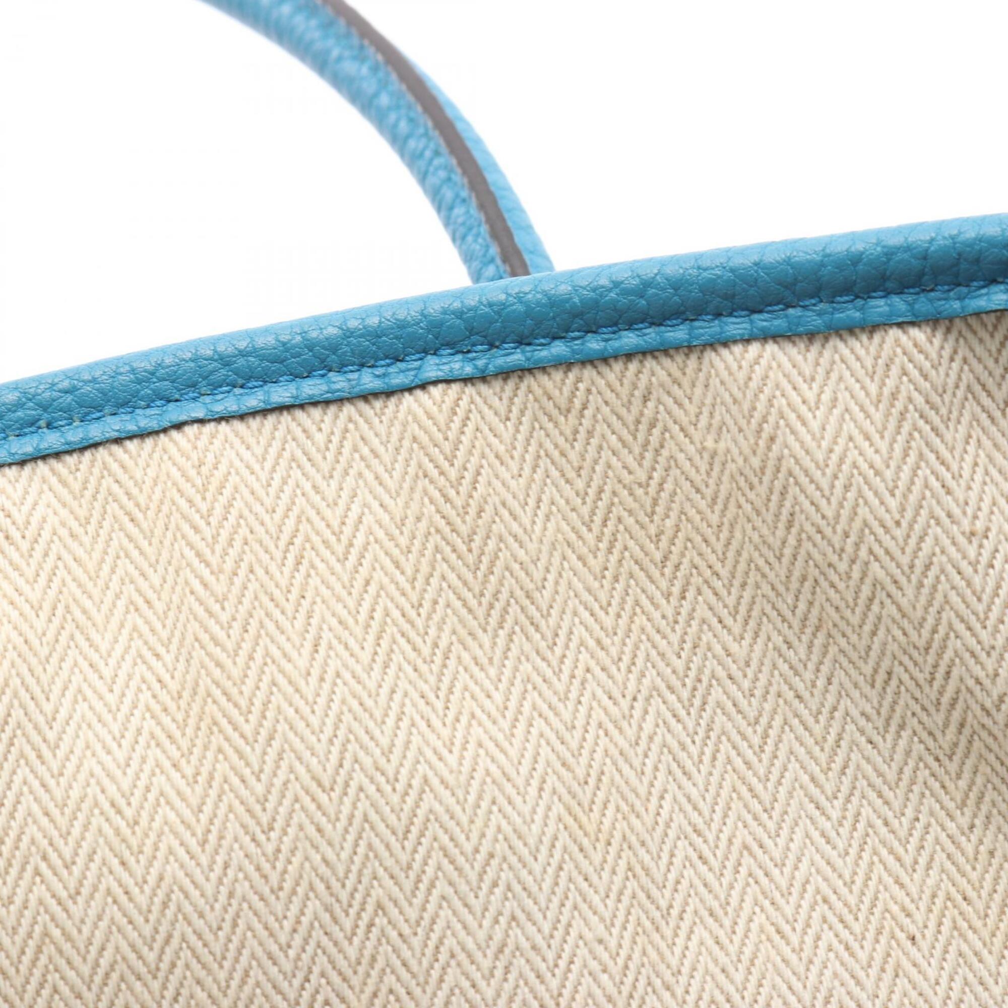 Hermes Blue Negonda Leather Leather Handbag Tote Bag (Pre-Owned)
