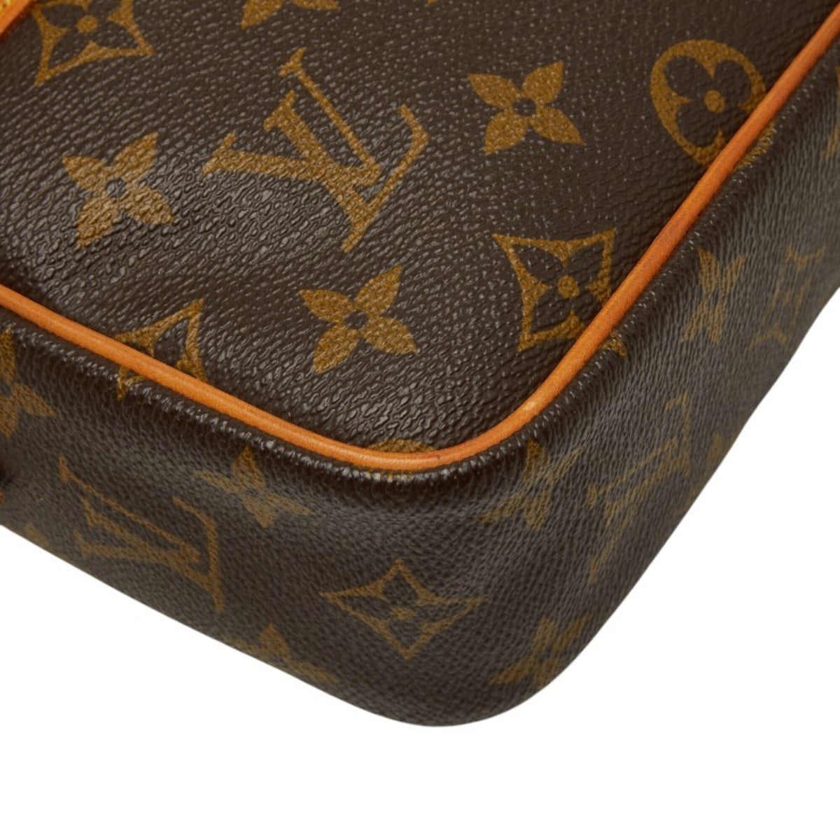 Louis Vuitton Brown Pvc Leather Clutch Bag (Pre-Owned)