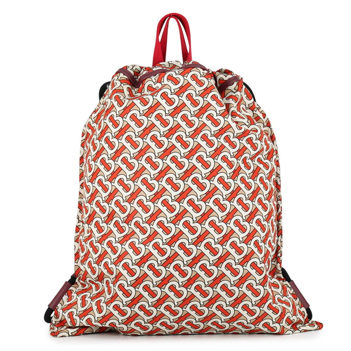 Burberry Beige Orange White Nylon Backpack (Pre-Owned)