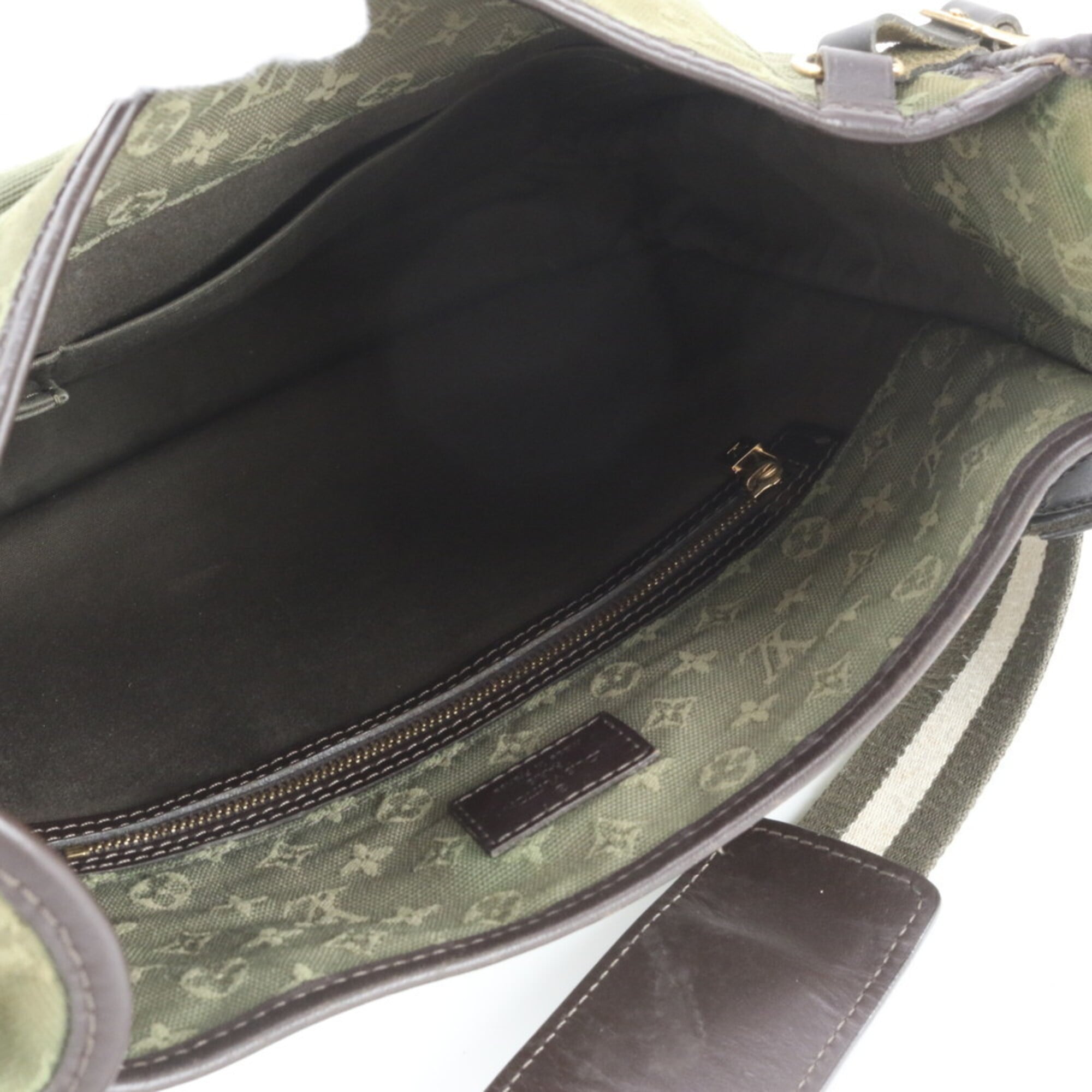 Louis Vuitton Tst Khaki Leather Canvas Shoulder Bag (Pre-Owned)