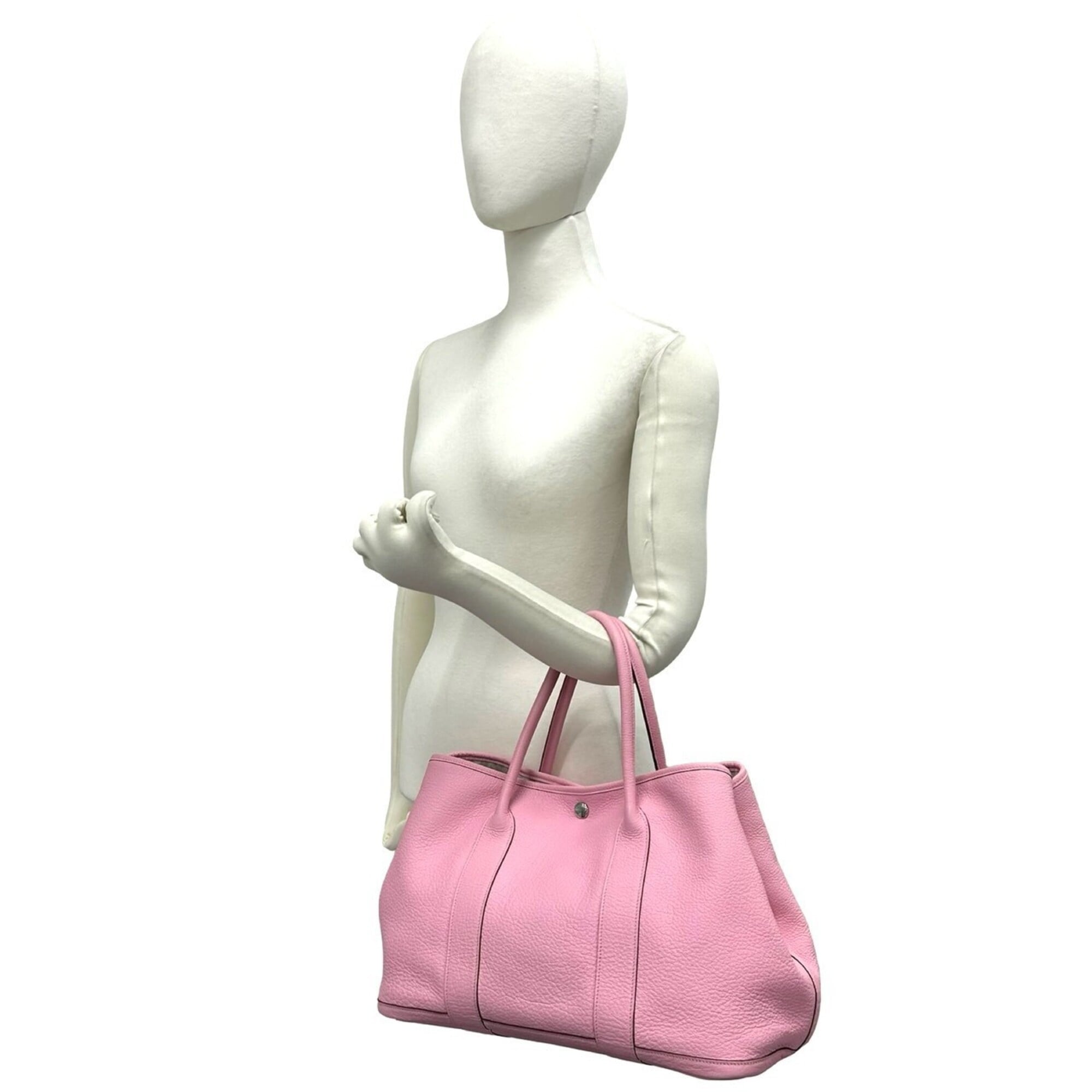 Hermes Pink Negonda Leather Handbag Tote Bag (Pre-Owned)