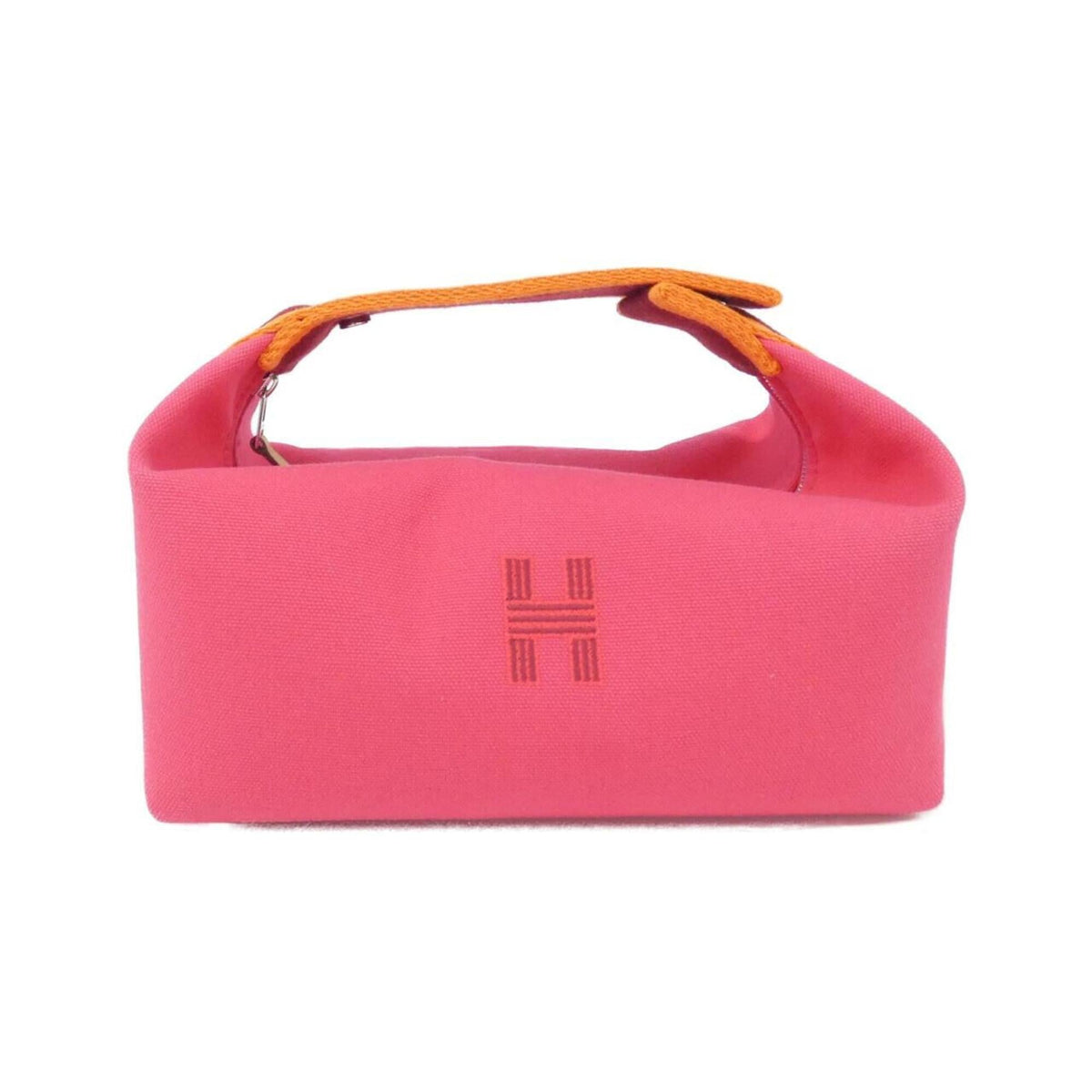 Hermes Pink Canvas Handbag Pouch (Pre-Owned)