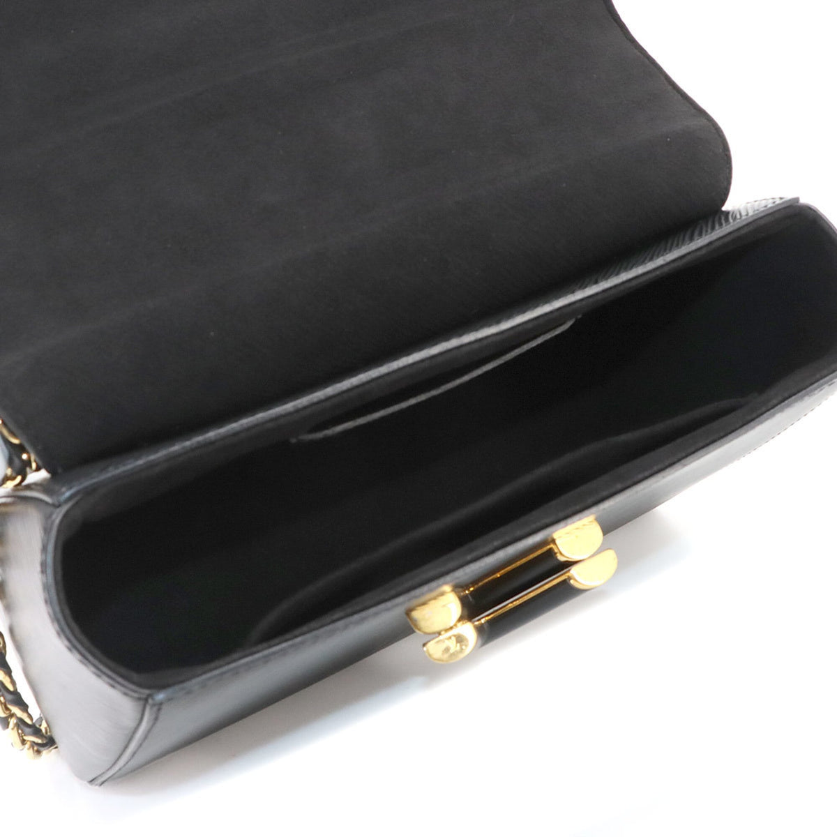 Louis Vuitton Noir Epi Leather Handbag Shoulder Bag (Pre-Owned)