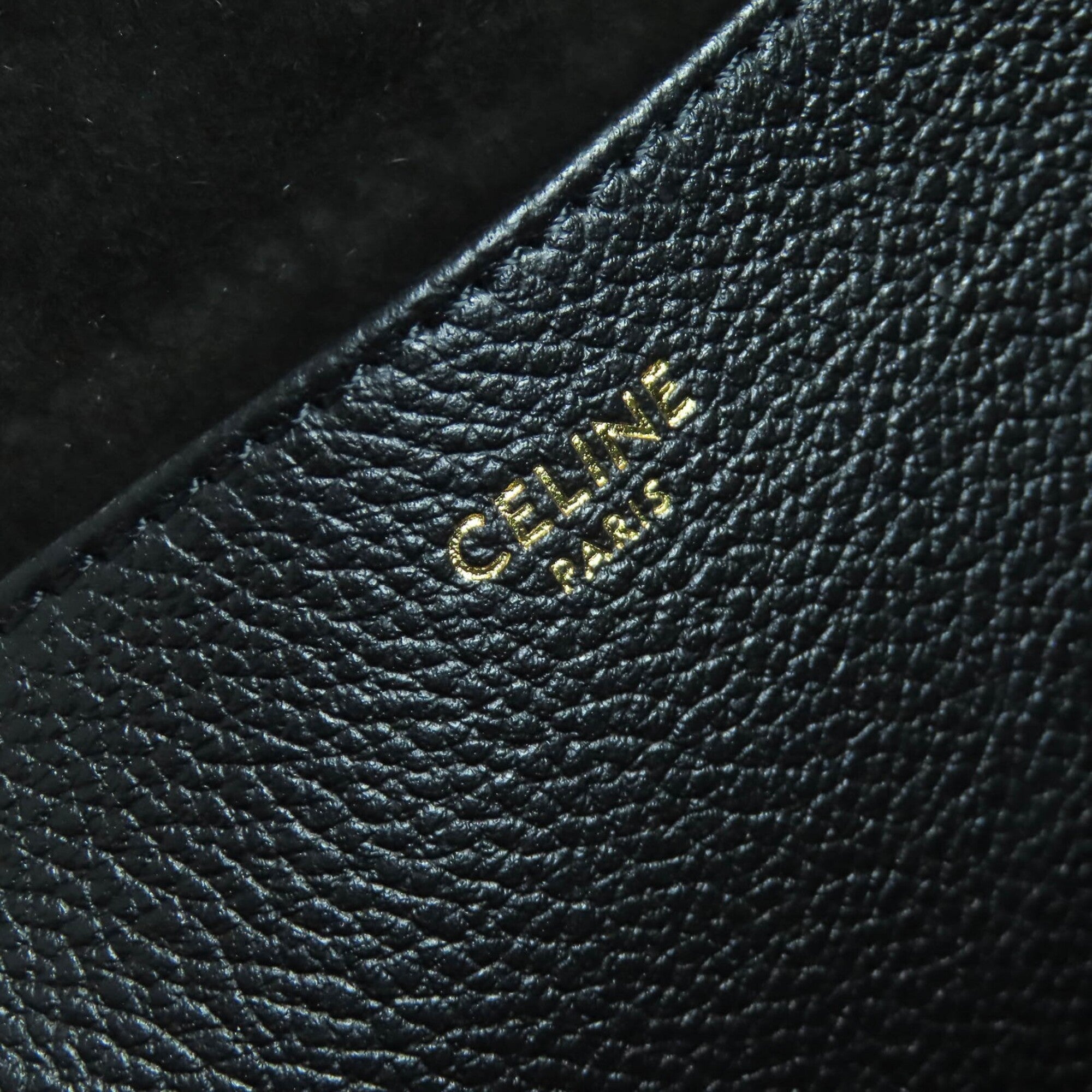 Celine Cabas Black Leather Tote Bag (Pre-Owned)