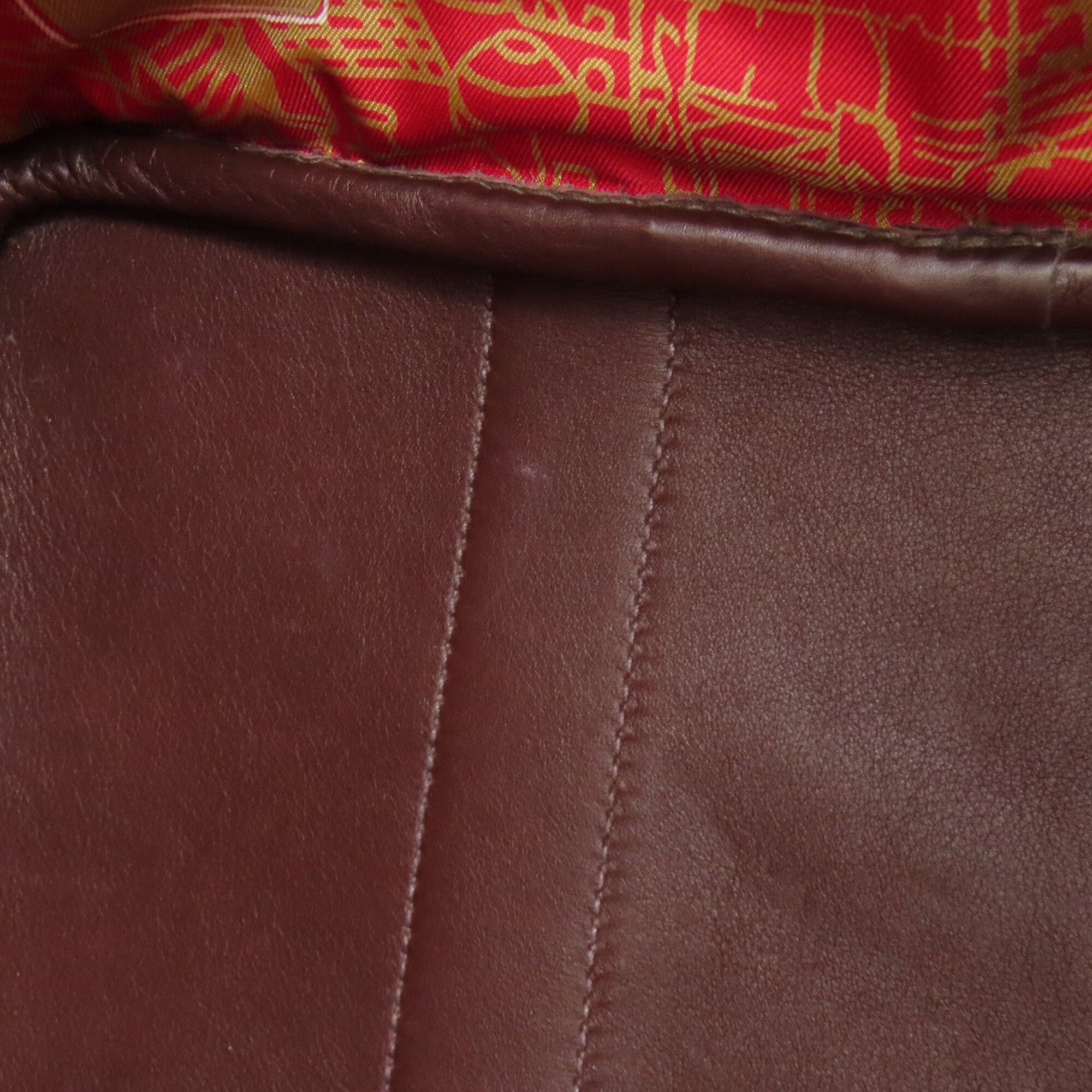 Hermes Havane Swift Leather Handbag (Pre-Owned)