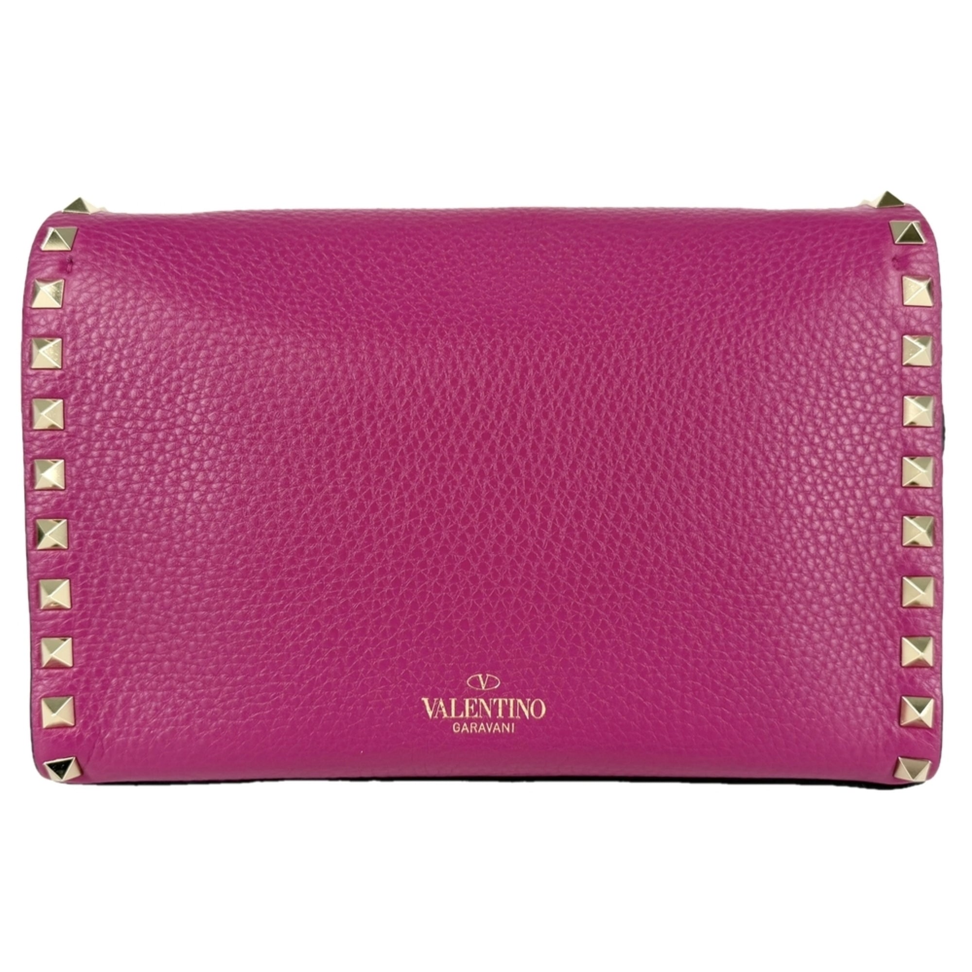 Valentino Garavani Pink Leather Shoulder Bag (Pre-Owned)