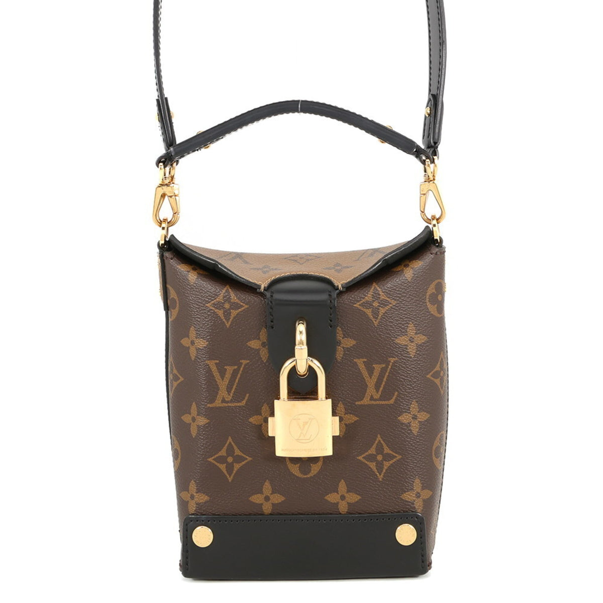 Louis Vuitton Monogram Reverse Noir Monogram Reverse Monogram Handbag Shoulder Bag (Pre-Owned)