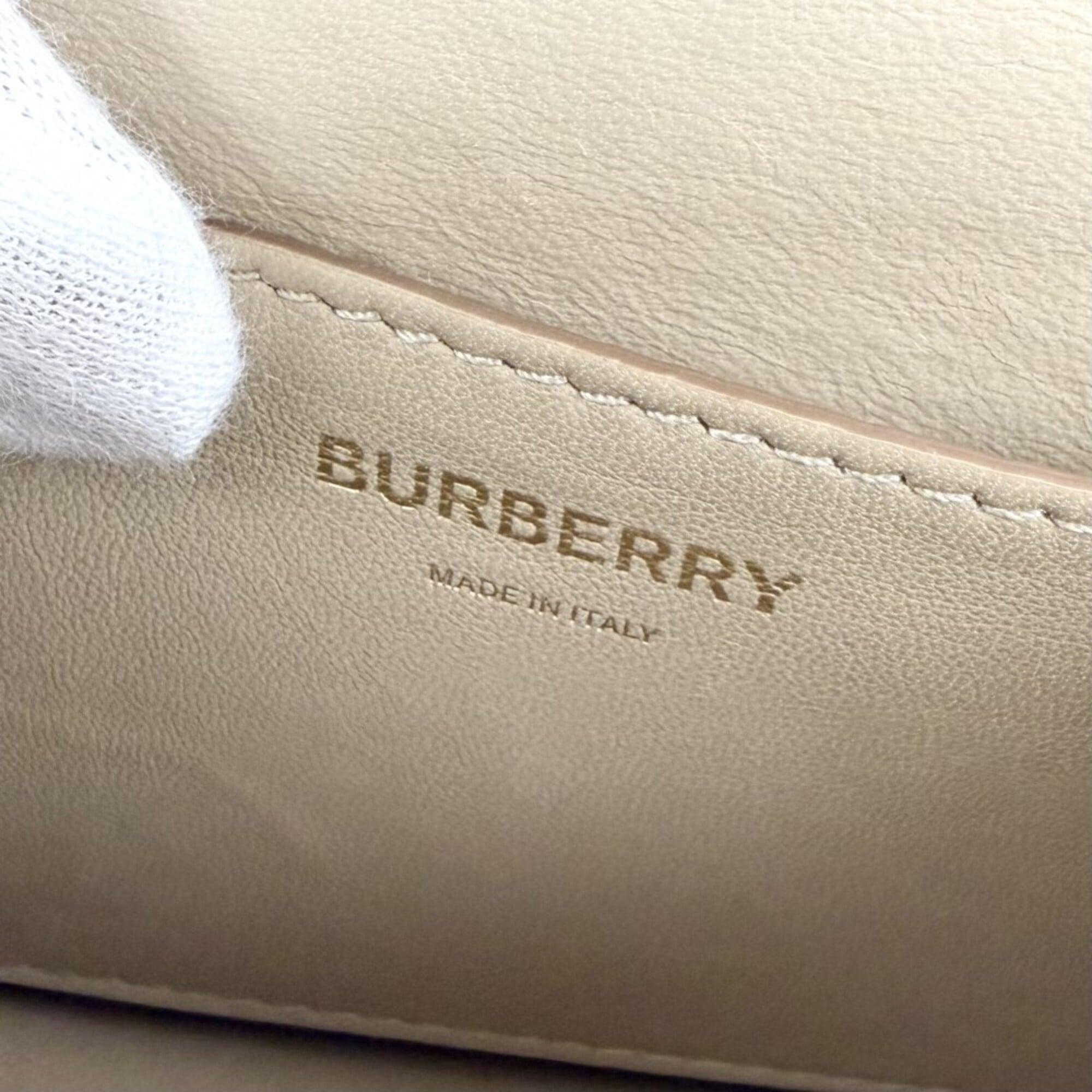 Burberry Beige Leather Sling Bag (Pre-Owned)