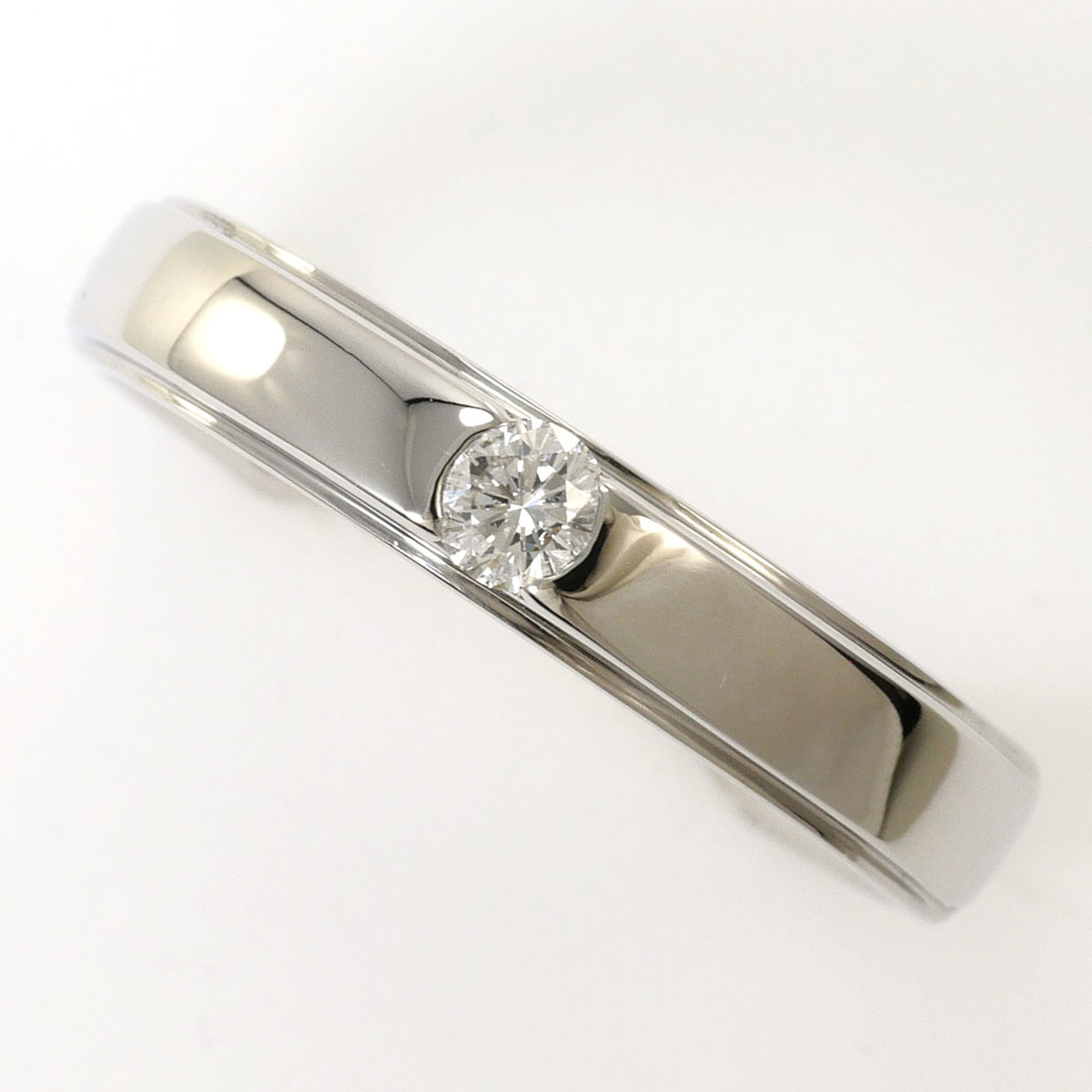 Unbranded Blue Clear Platinum Platinum 950 Band Ring (Pre-Owned)