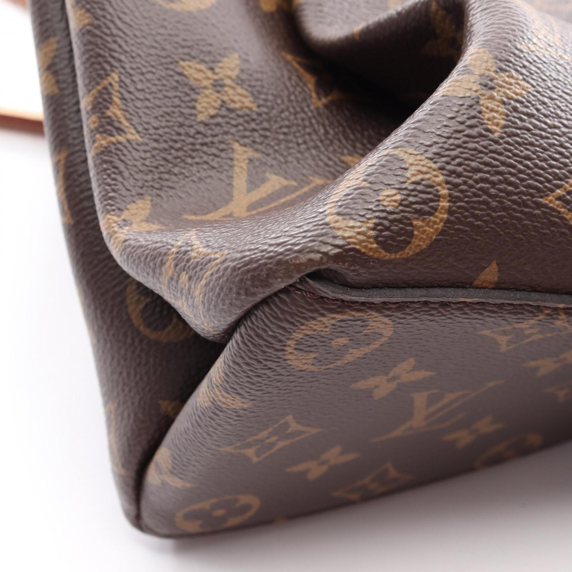 Louis Vuitton Brown Coated Canvas Pvc Monogram Leather Handbag (Pre-Owned)