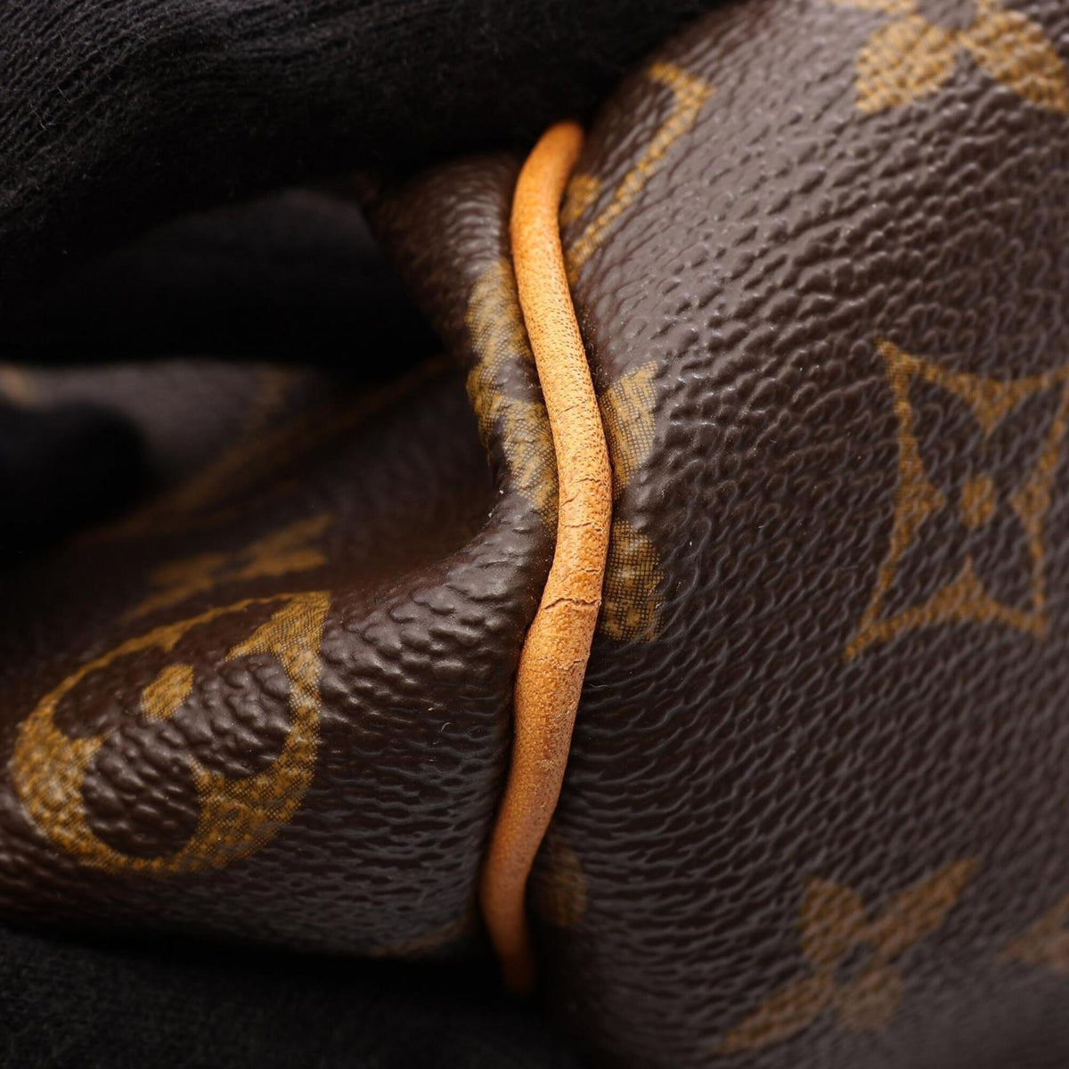 Louis Vuitton Brown Monogram Coated Canvas Leather Handbag (Pre-Owned)