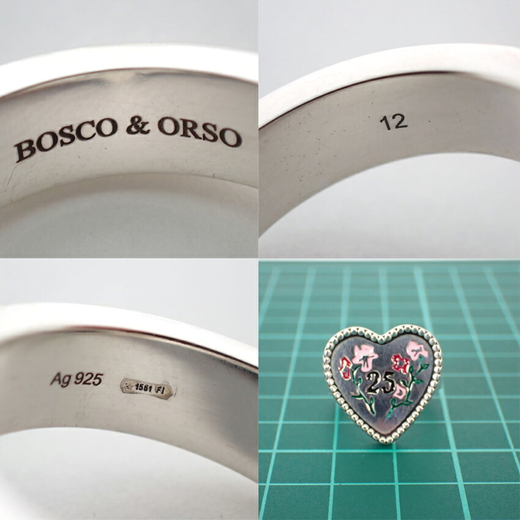 Gucci Sterling Silver 925 Band Ring (Pre-Owned)