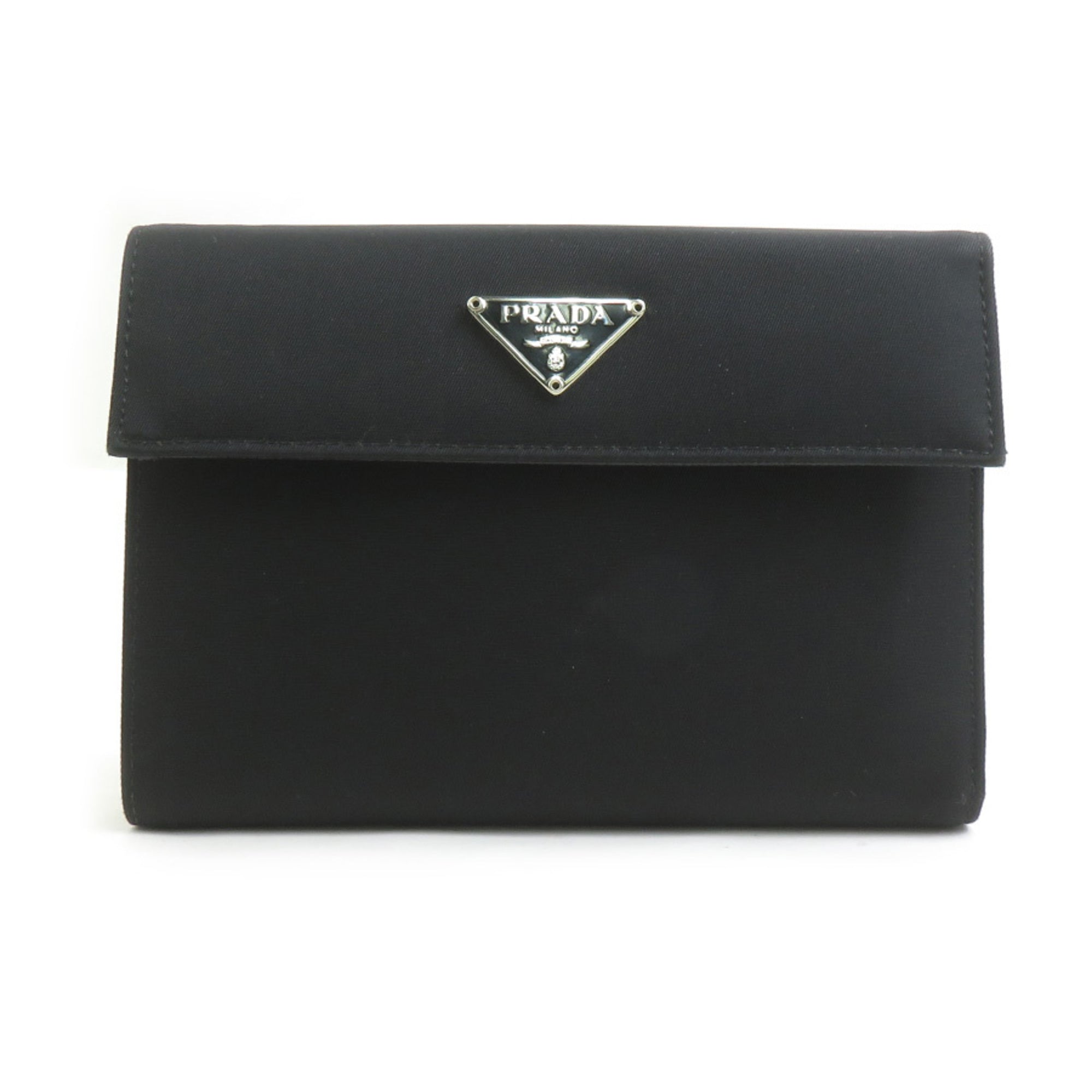 Prada Black Nylon Wallet (Tri-Fold) (Pre-Owned)