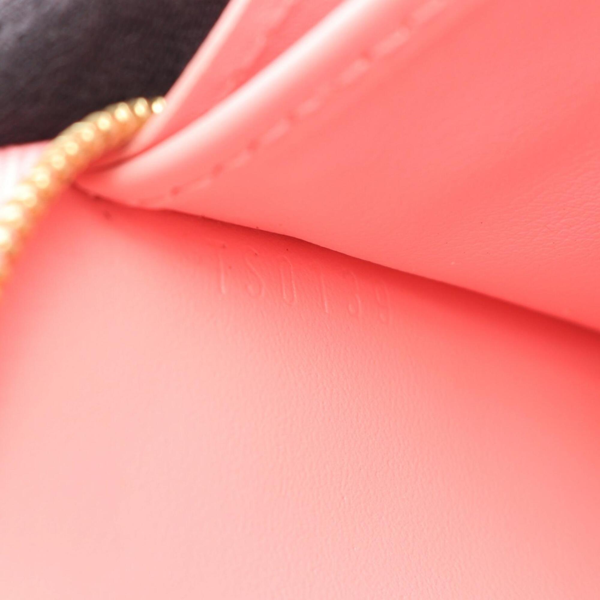 Louis Vuitton Orange Pink Leather Coin Purse/Coin Case (Pre-Owned)
