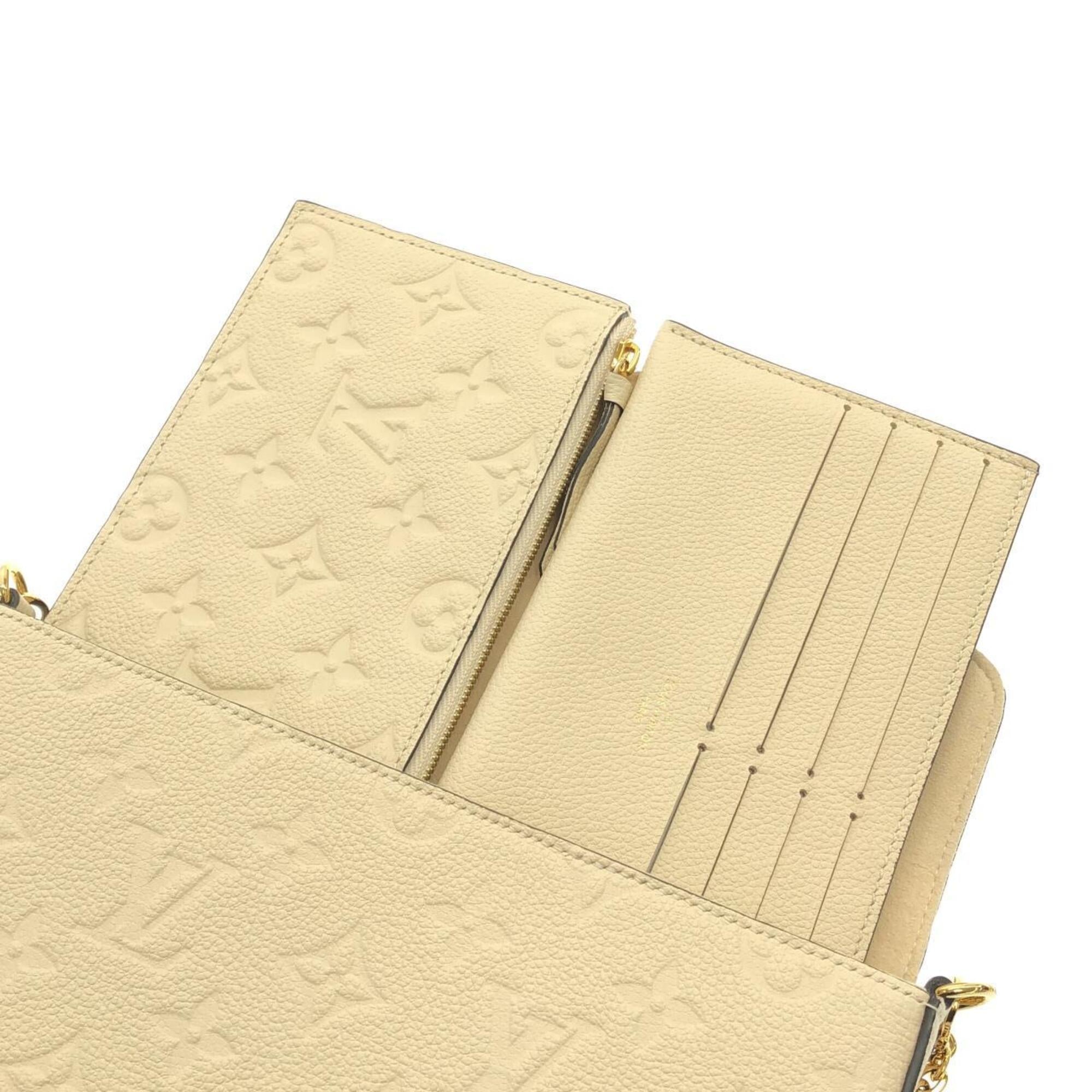 Louis Vuitton Blanc Leather Pochette Pouch Shoulder Bag (Pre-Owned)