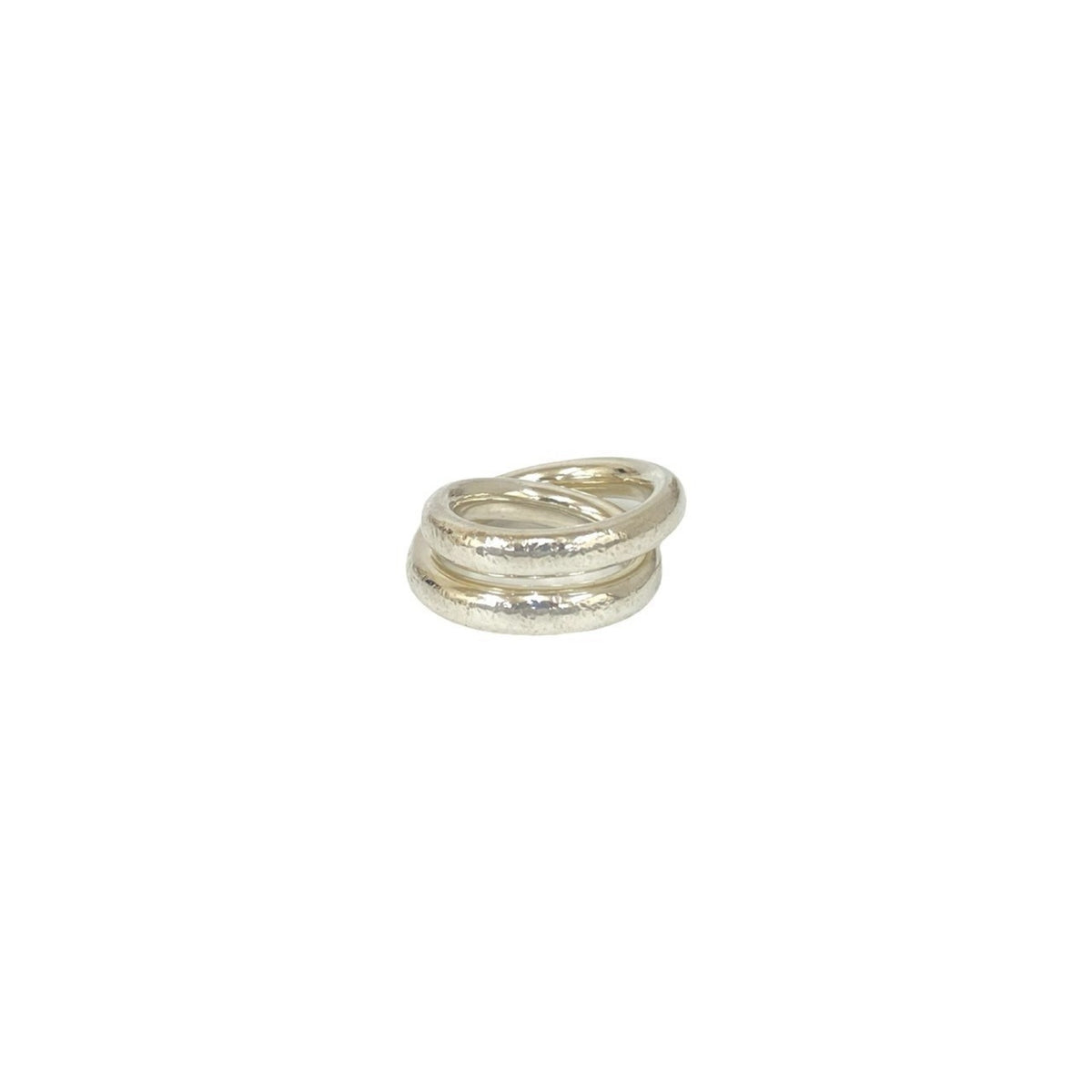 Hermes Silver Silver 925 Band Ring (Pre-Owned)
