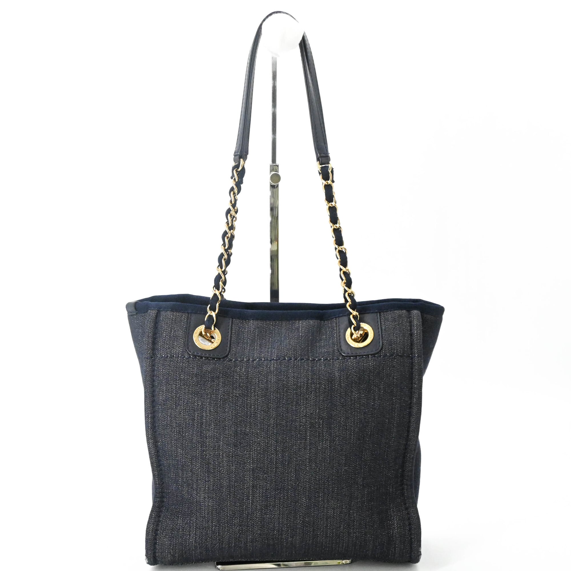 Chanel Navy Canvas Tote Bag (Pre-Owned)