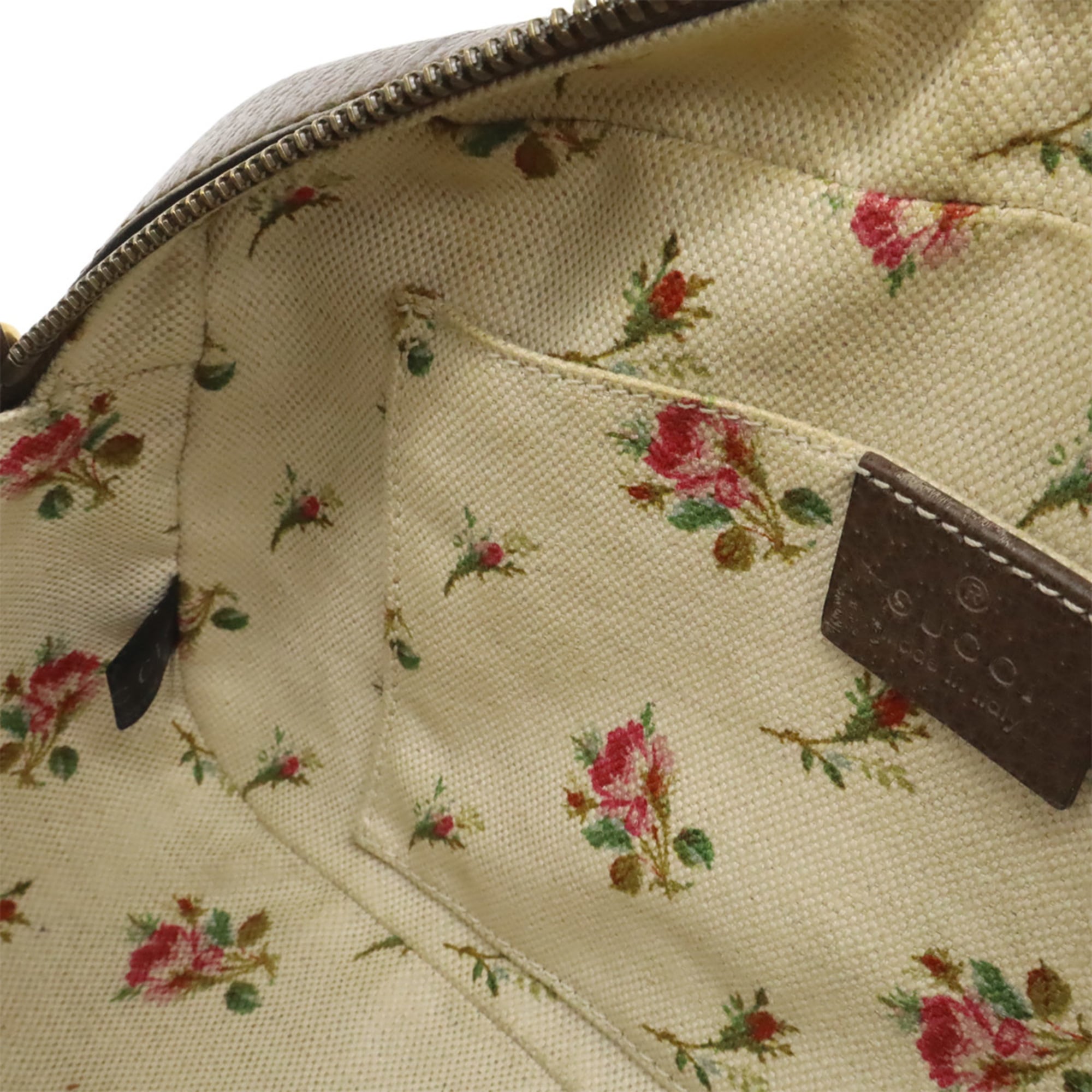 Gucci Beige Brown Green Red Color Yellow Gg Supreme Canvas Pvc Clutch Bag Handbag Shoulder Bag (Pre-Owned)