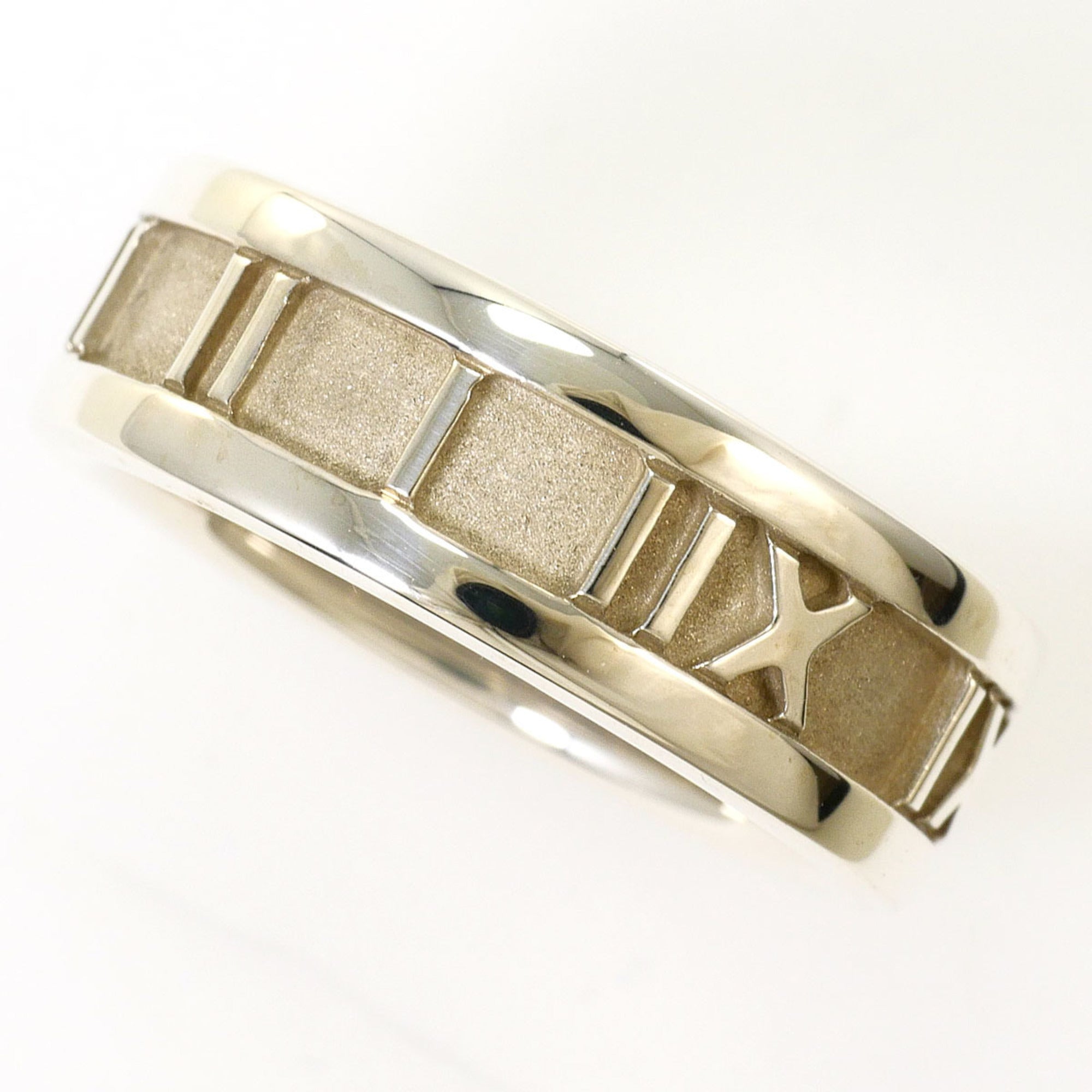 Tiffany Atlas Silver 925 Band Ring (Pre-Owned)