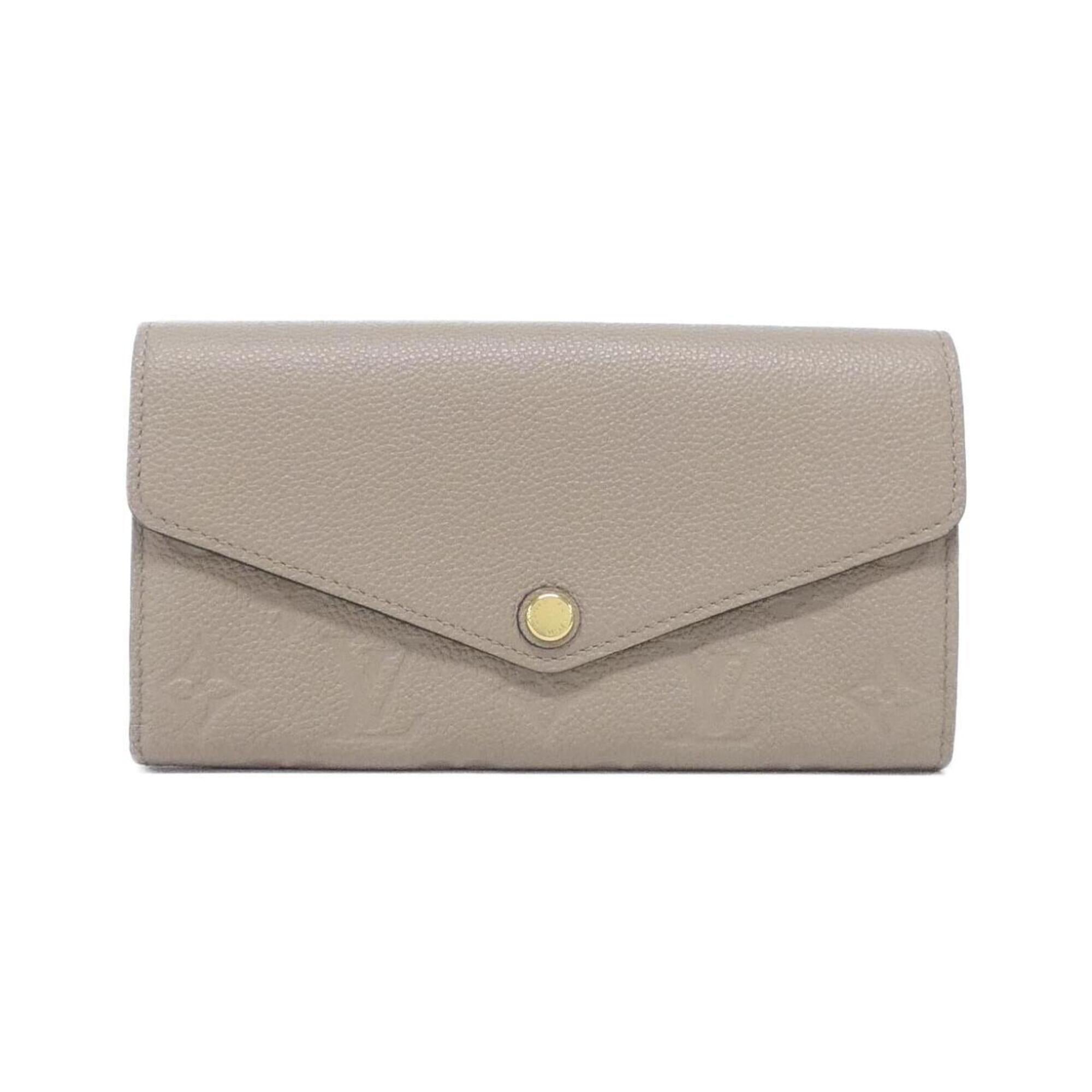 Louis Vuitton Monogram Empreinte Tourterelle Leather Long Wallet (Bi-Fold) (Pre-Owned)
