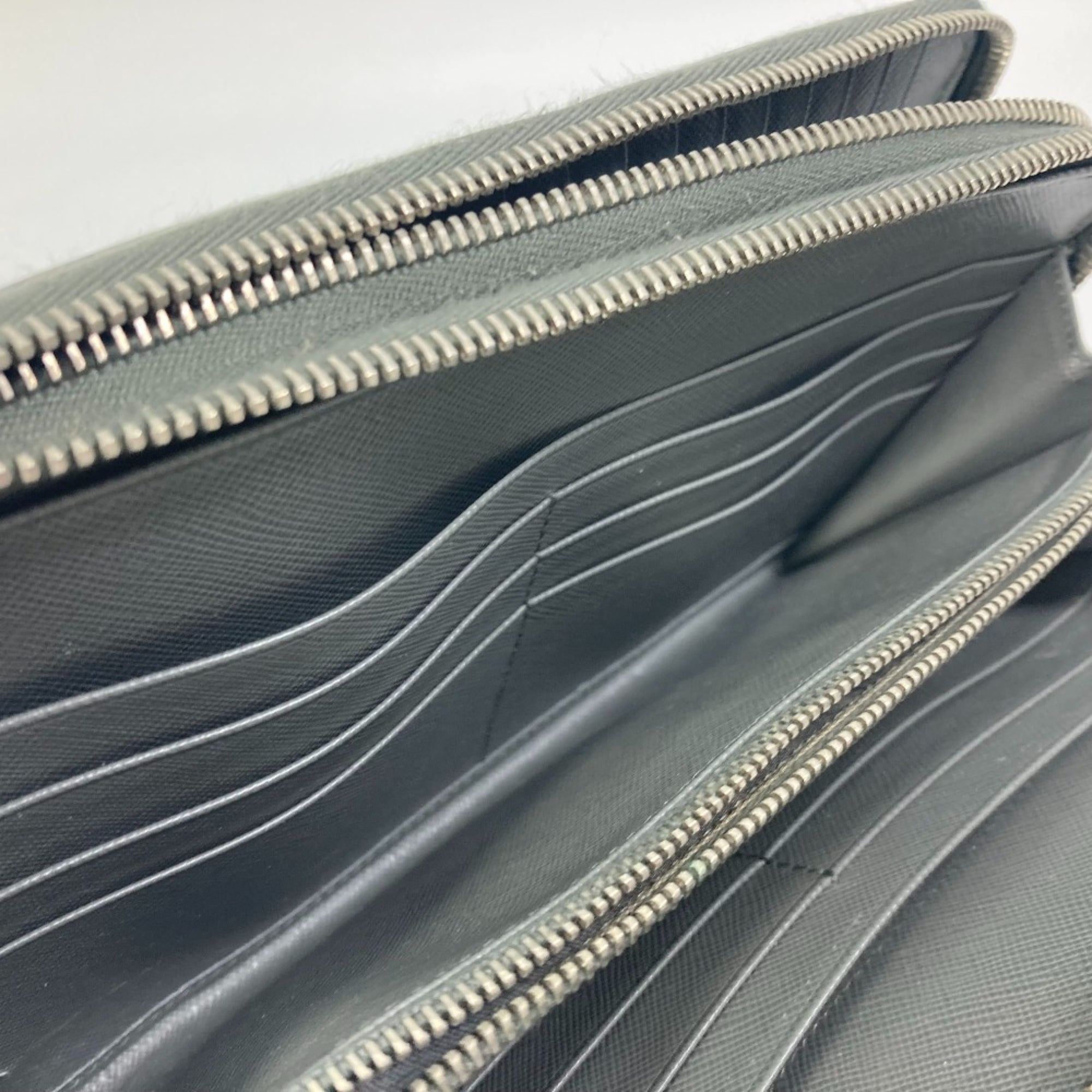 Prada Gray Other Long Wallet (Bi-Fold) (Pre-Owned)