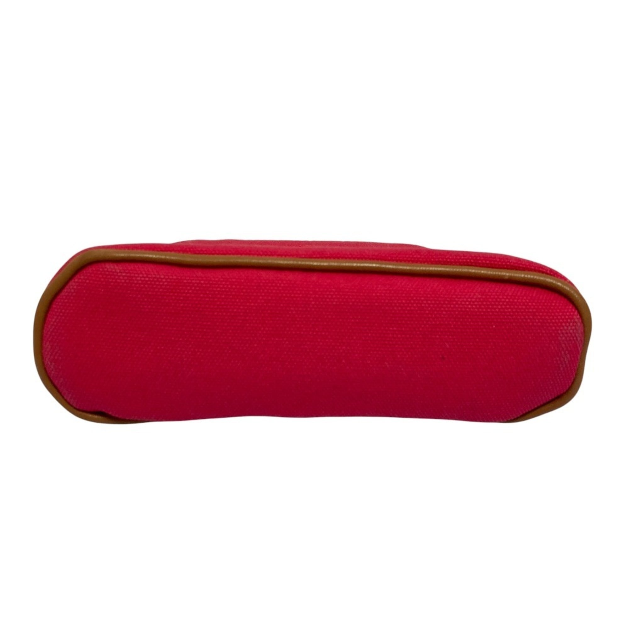 Hermes Pink Canvas Pouch (Pre-Owned)