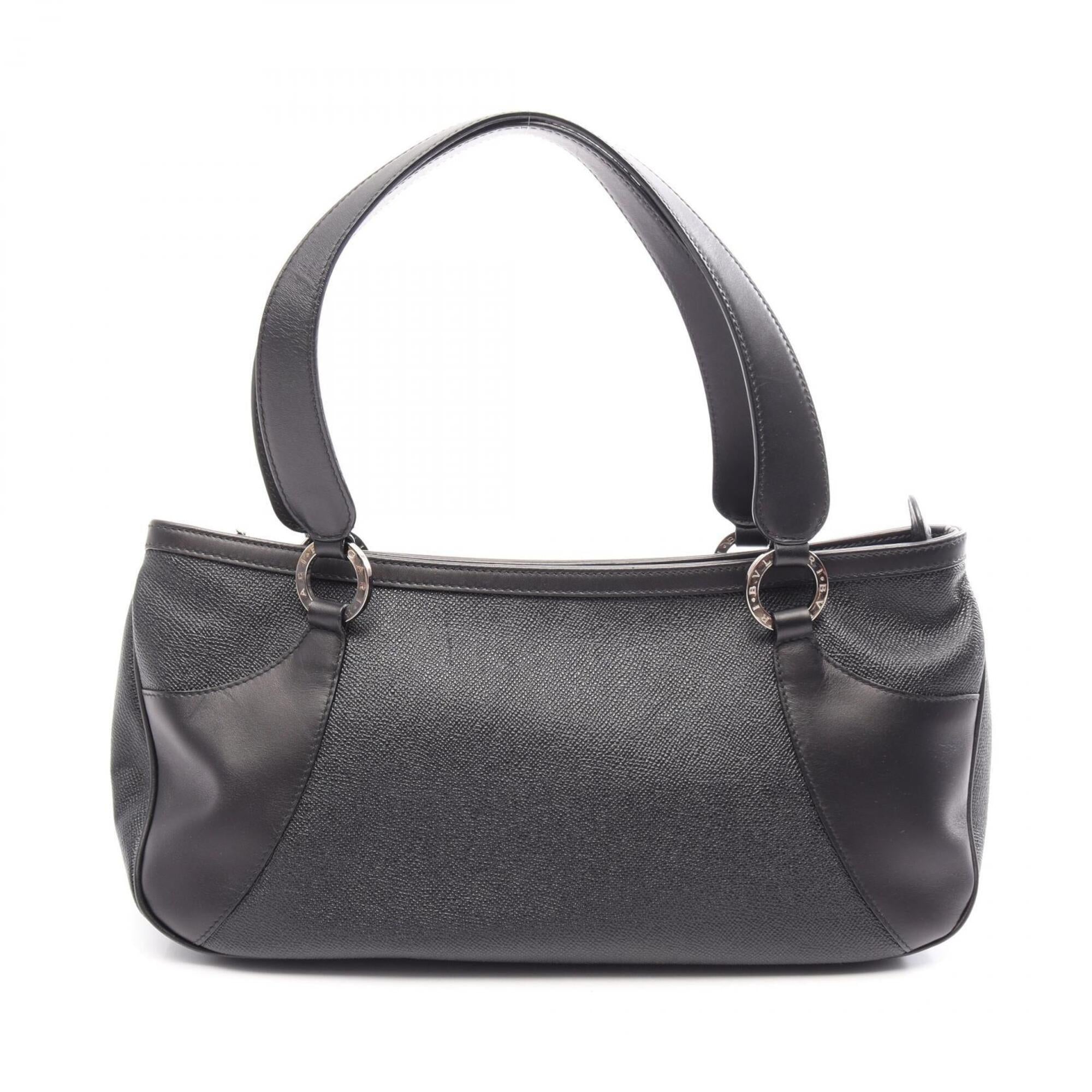 Bvlgari Black Leather Handbag (Pre-Owned)