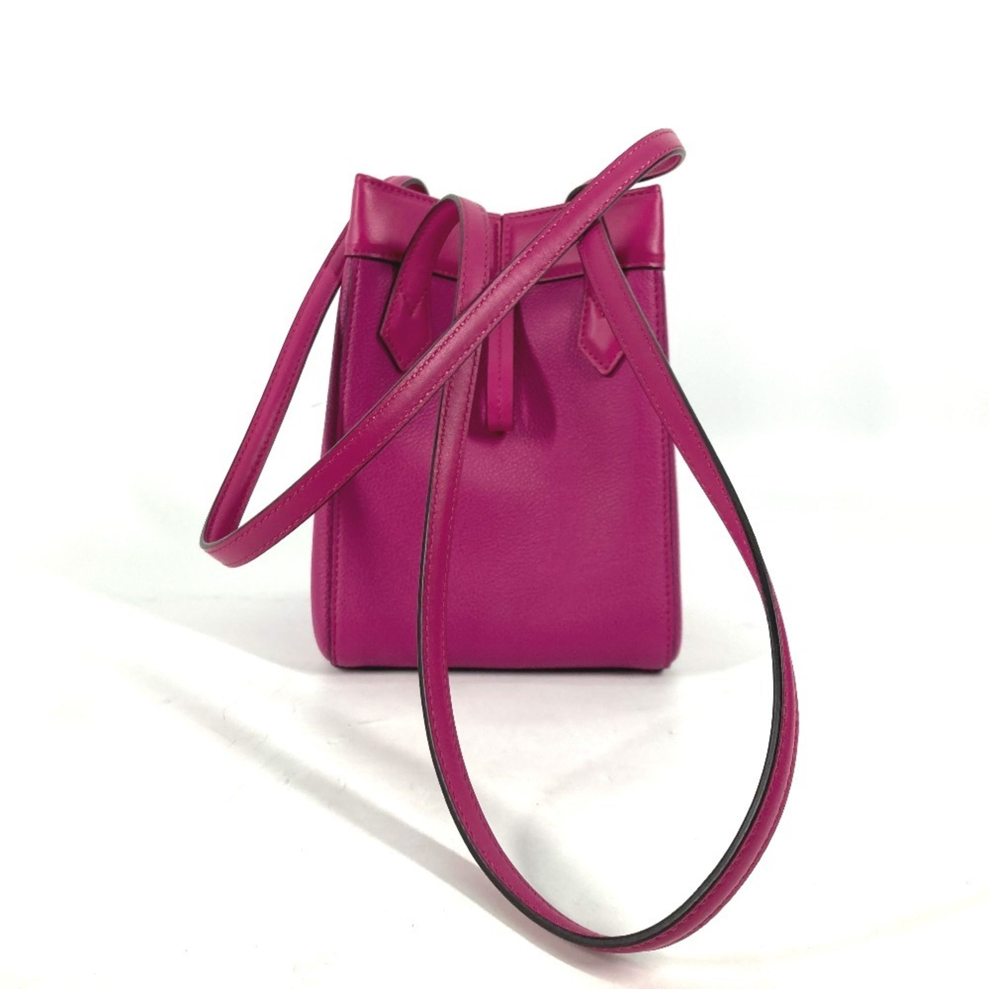 Fendi Purple Leather Shoulder Bag (Pre-Owned)