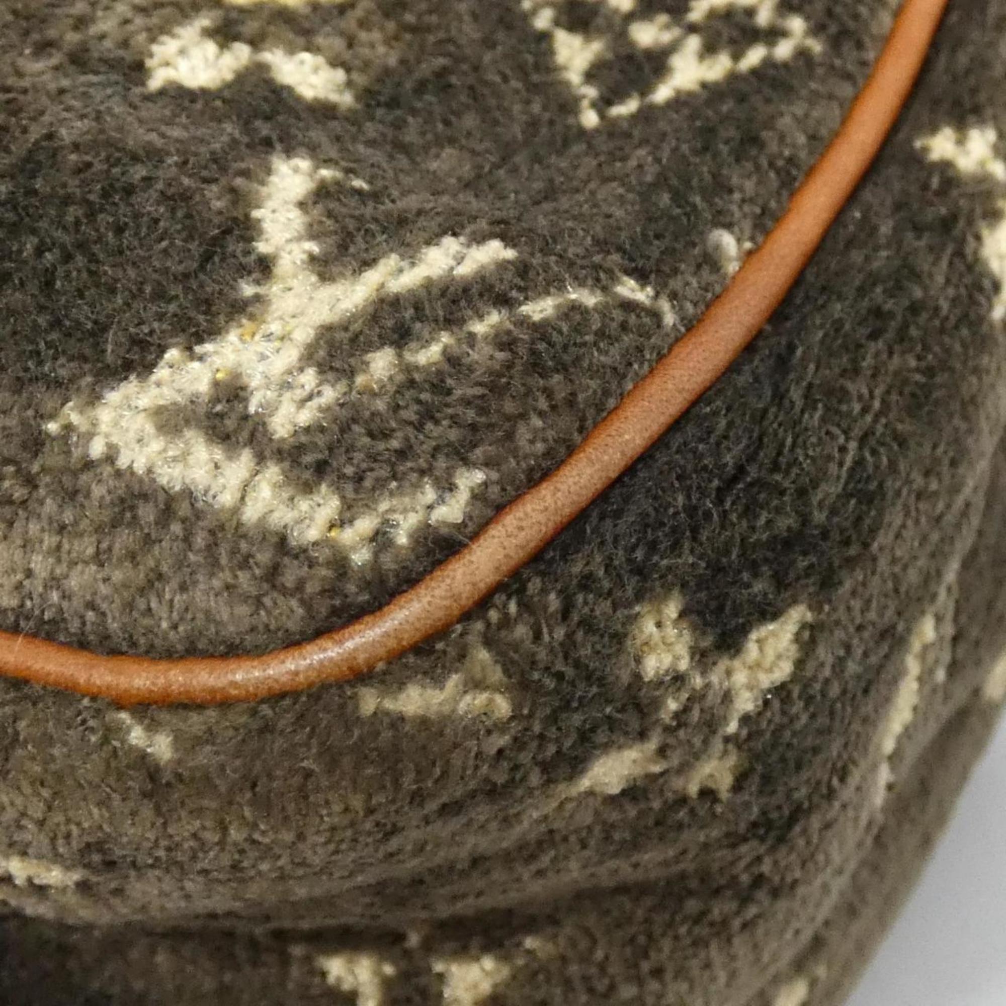Louis Vuitton Brown Marron Pile Fabric Shoulder Bag (Pre-Owned)