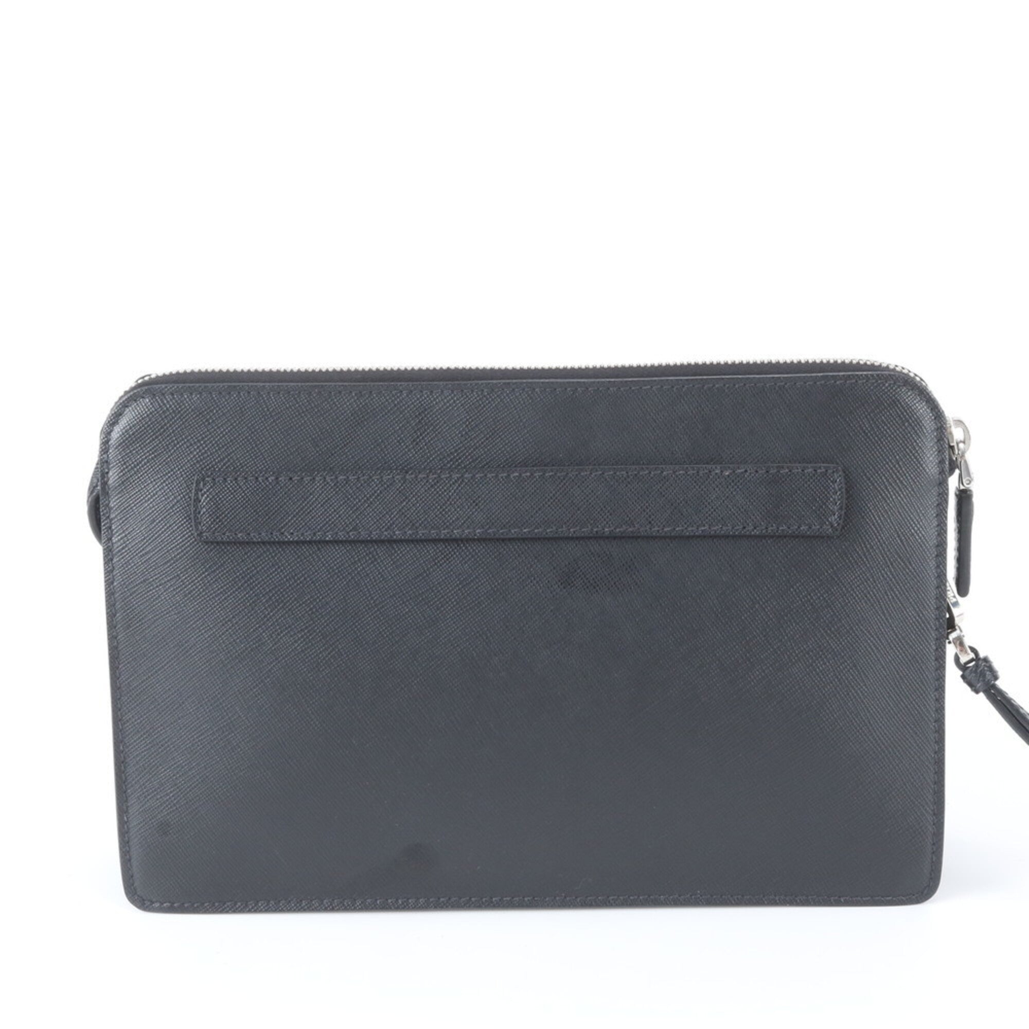 Prada Black Leather Handbag Pouch (Pre-Owned)