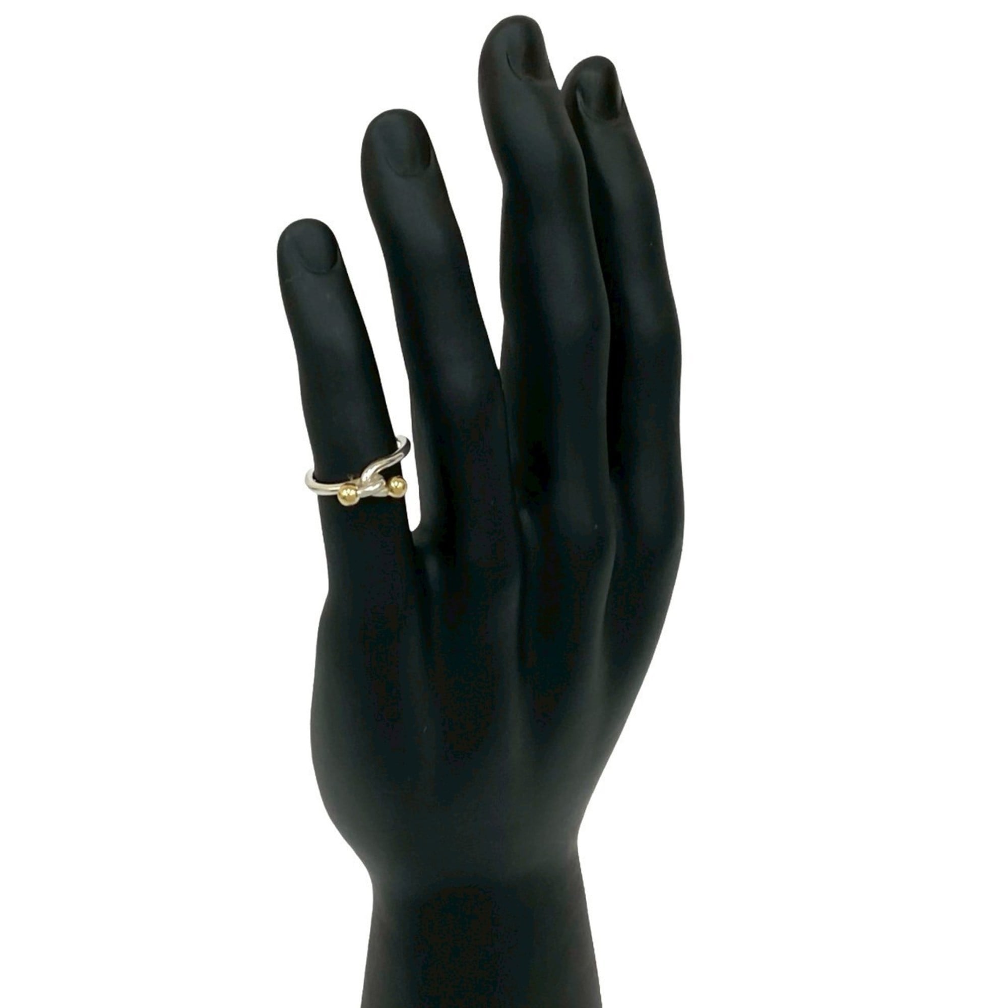 Tiffany Gold Silver Gold (18K) Silver 925 Band Ring (Pre-Owned)